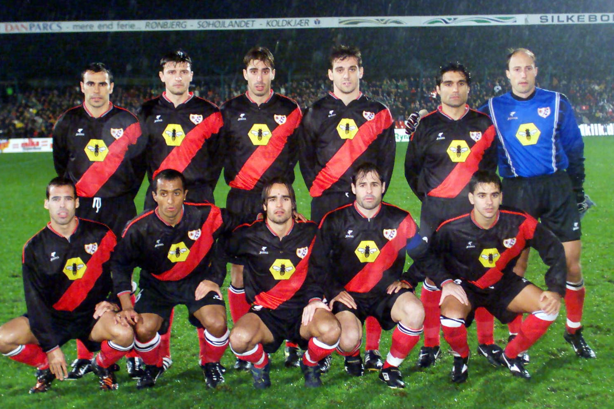 El once del Rayo ante el Viborg.