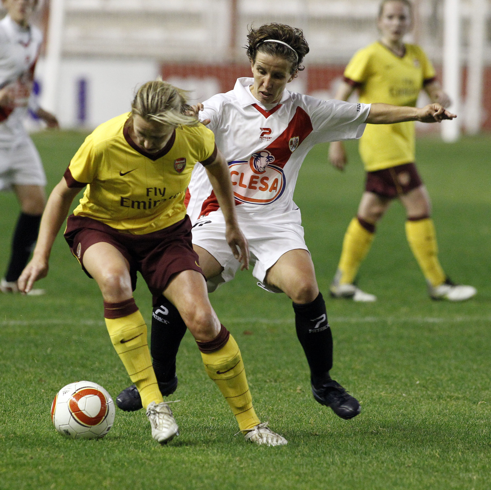 El Rayo Vallecano Femenino se enfrentó al Arsenal en UEFA.