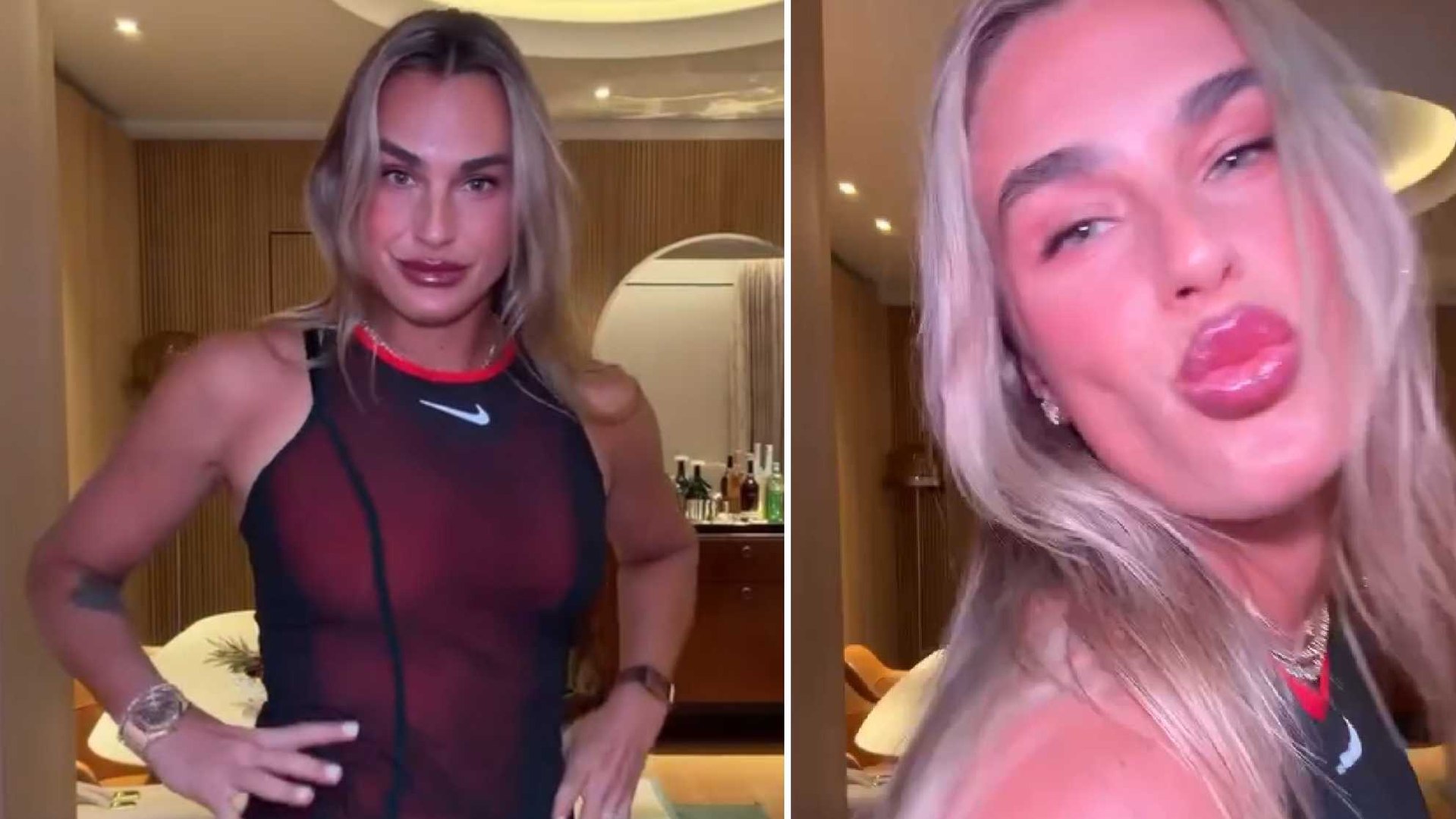 La tenista número uno del mundo publicó un vídeo con la ropa que llevará en el torneo.