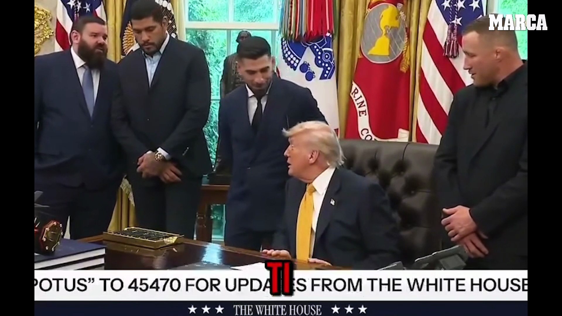 El momentazo de Ilia Topuria y Trump en el Despacho Oval