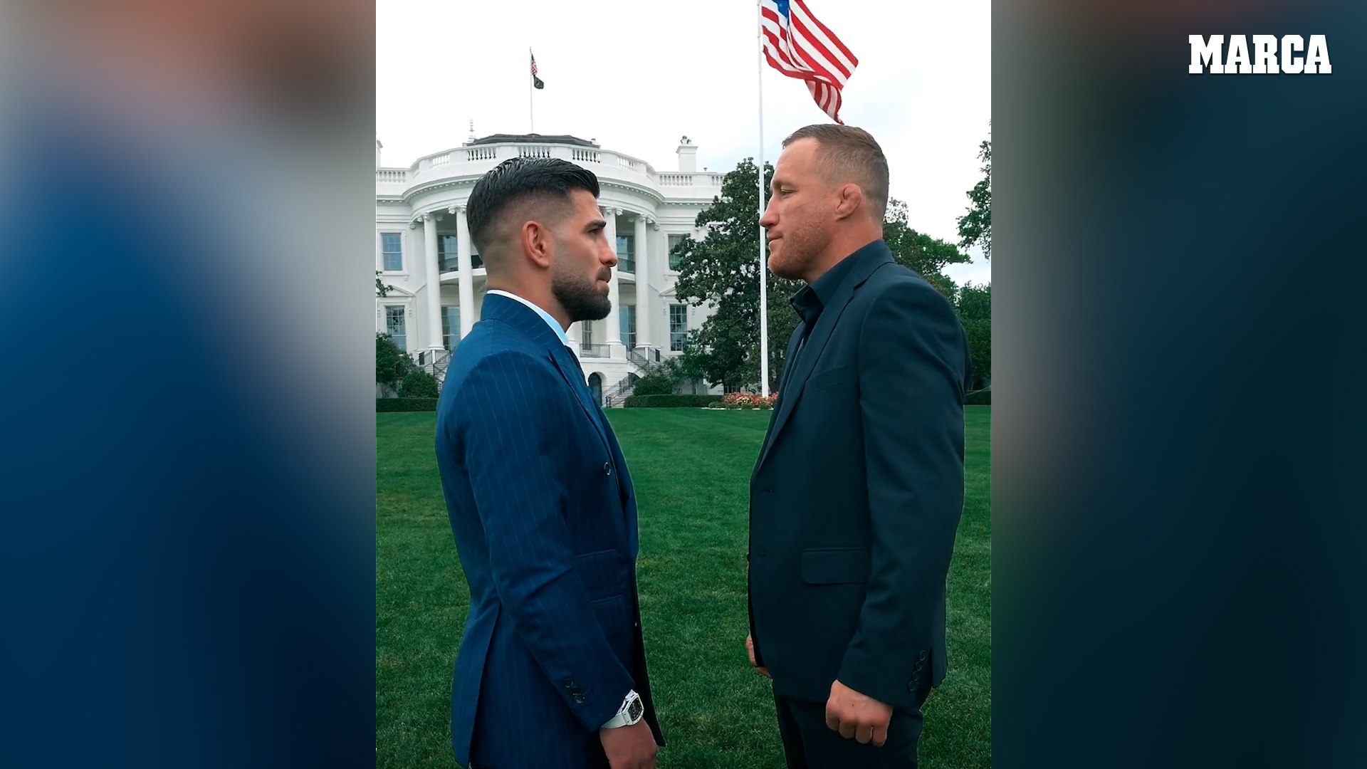 Primer cara a cara entre Ilia Topuria y Justin Gaethje