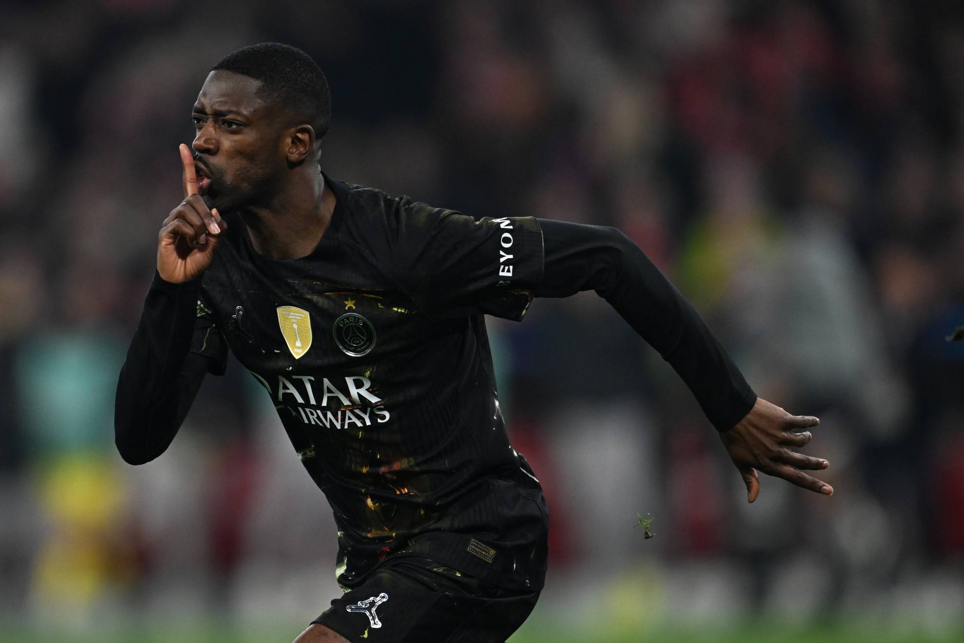 Dembélé, con el PSG.
