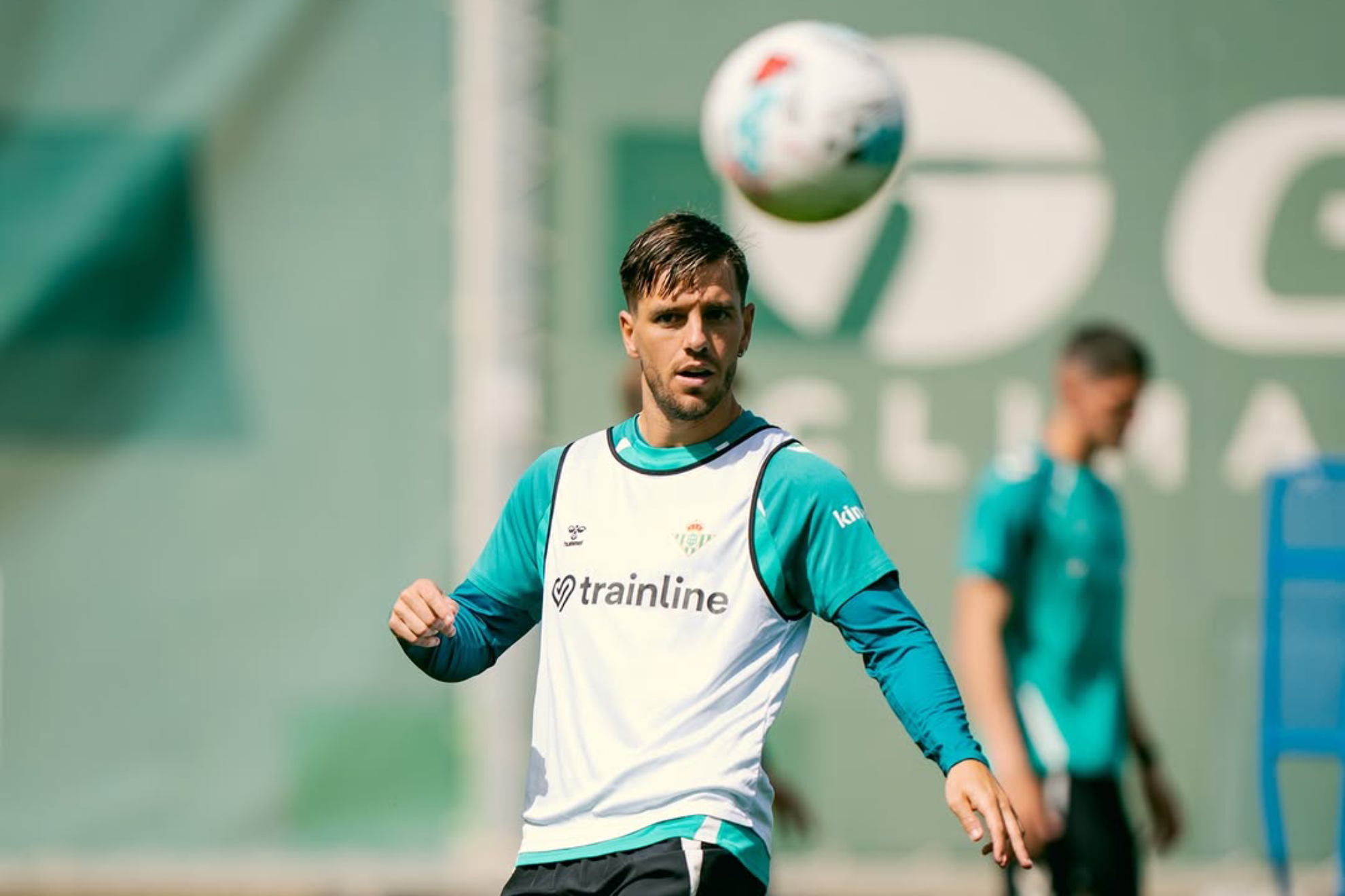 Lo Celso, en el entrenamiento de ayer