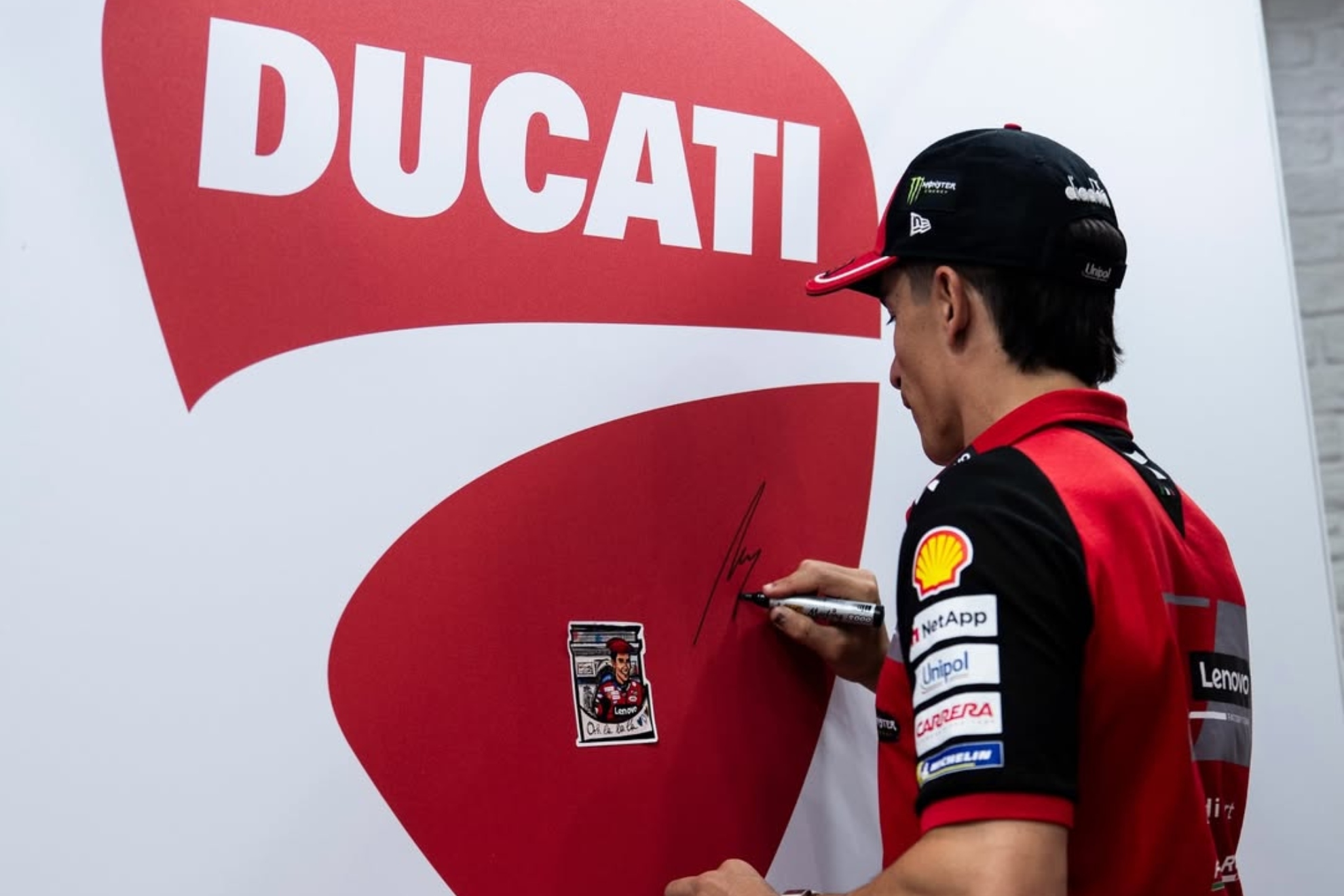 Marc Márquez, hoy en Francia. DUCATI