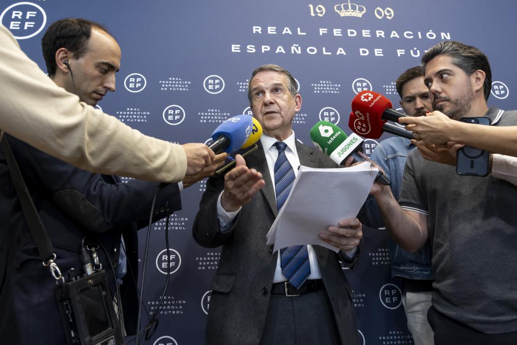 Abel Caballero, en la sede de la RFEF. RFEF