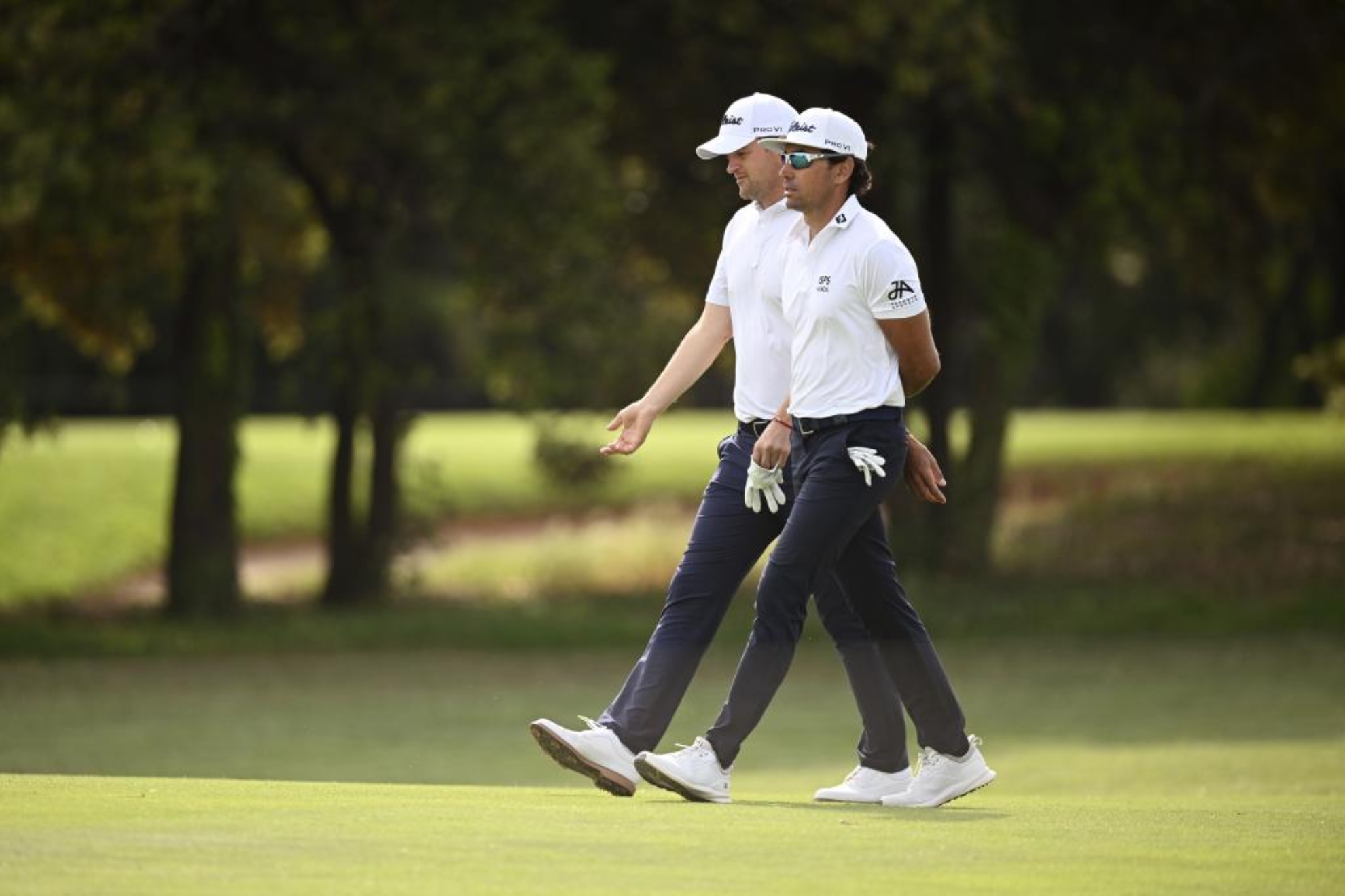 Wiesberger y Rafa Cabrera-Bello, con los colores que usaba Seve