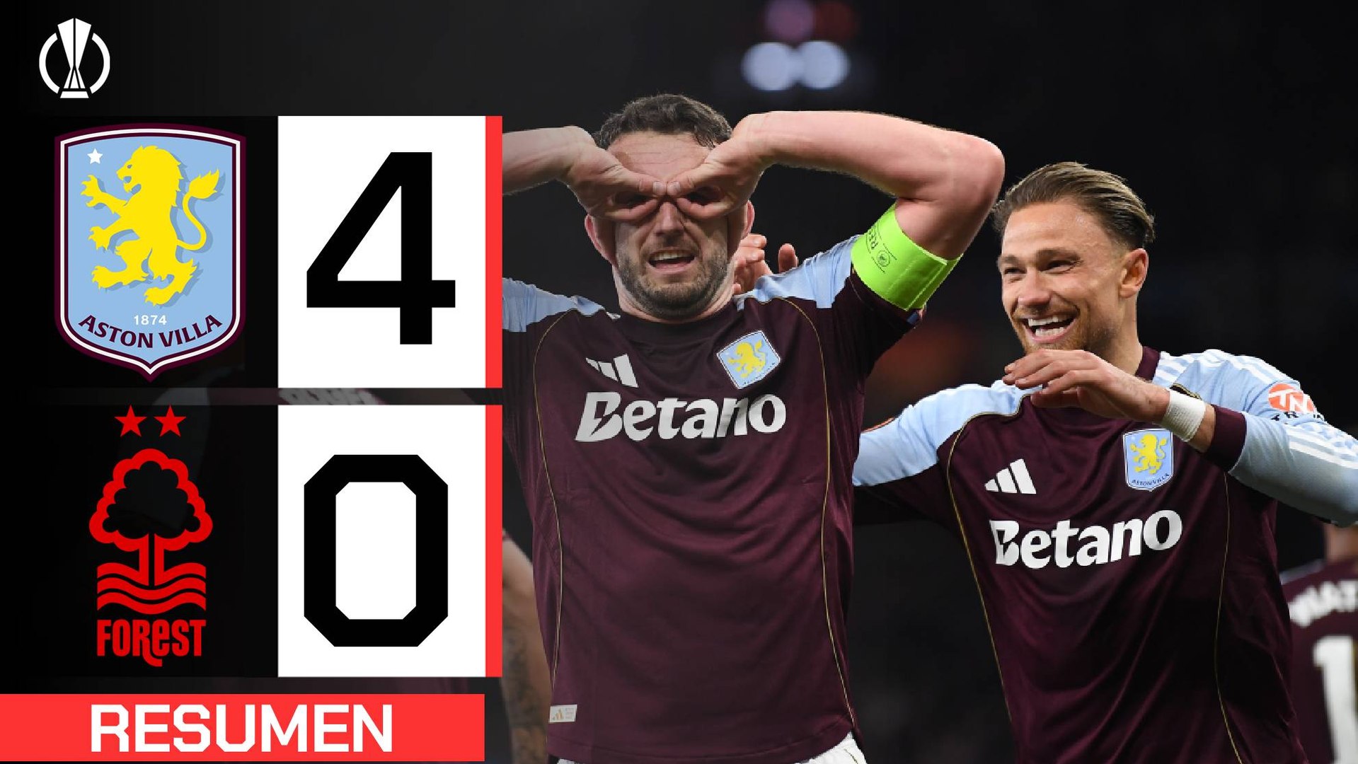Emery acaricia su 'repóker'... y acerca al Aston Villa a la gloria europea 44 años después