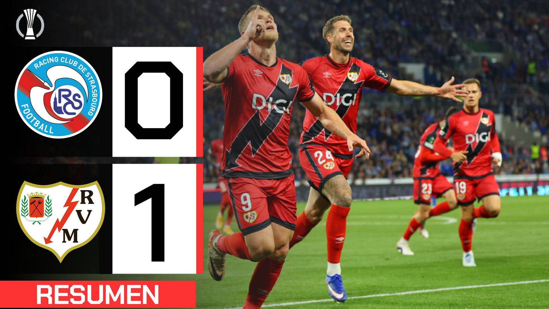 Alemano mete al Rayo en la final de la Conference League y se enfrentará al Crystal Palace