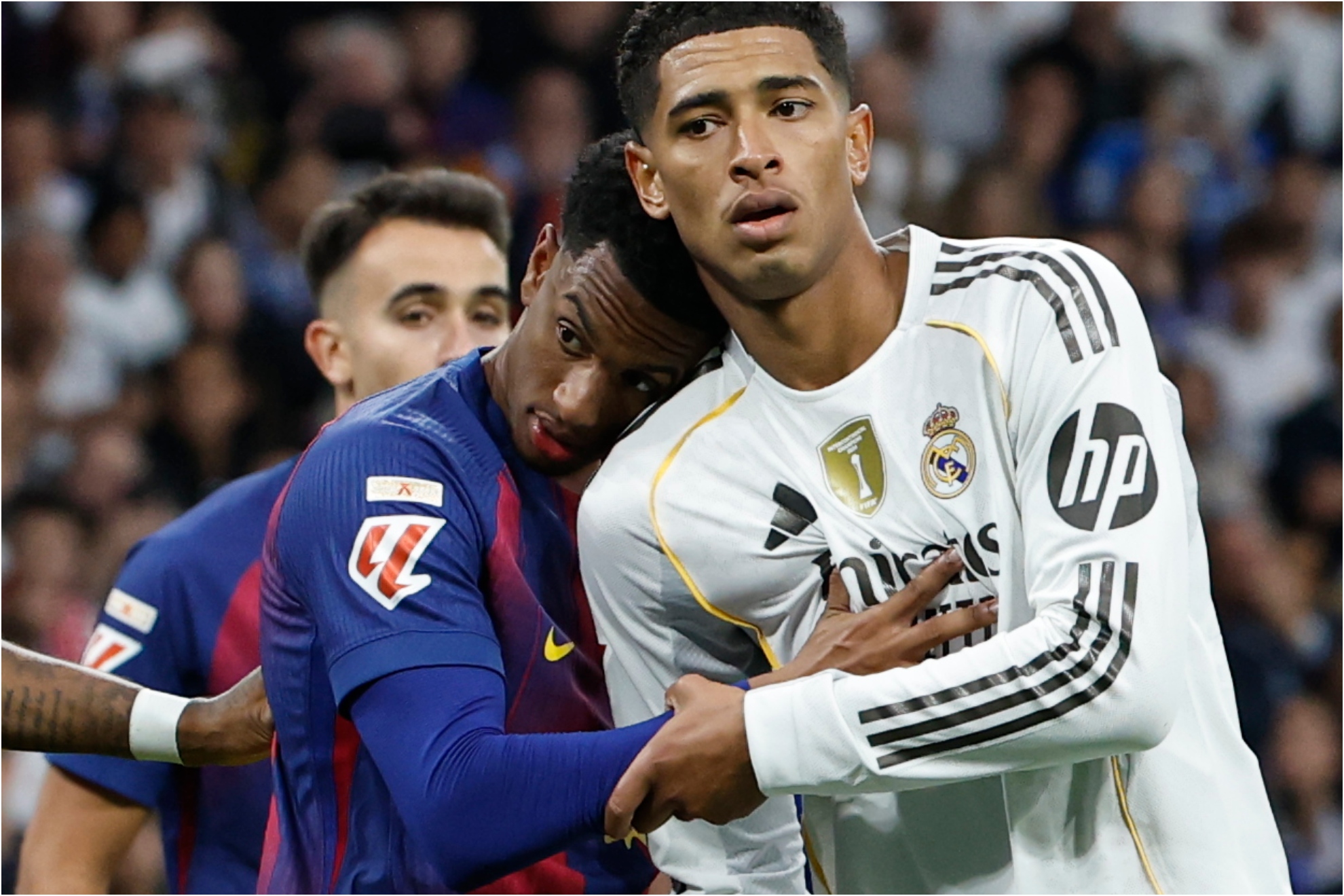 Balde y Bellingham en el último Clásico.