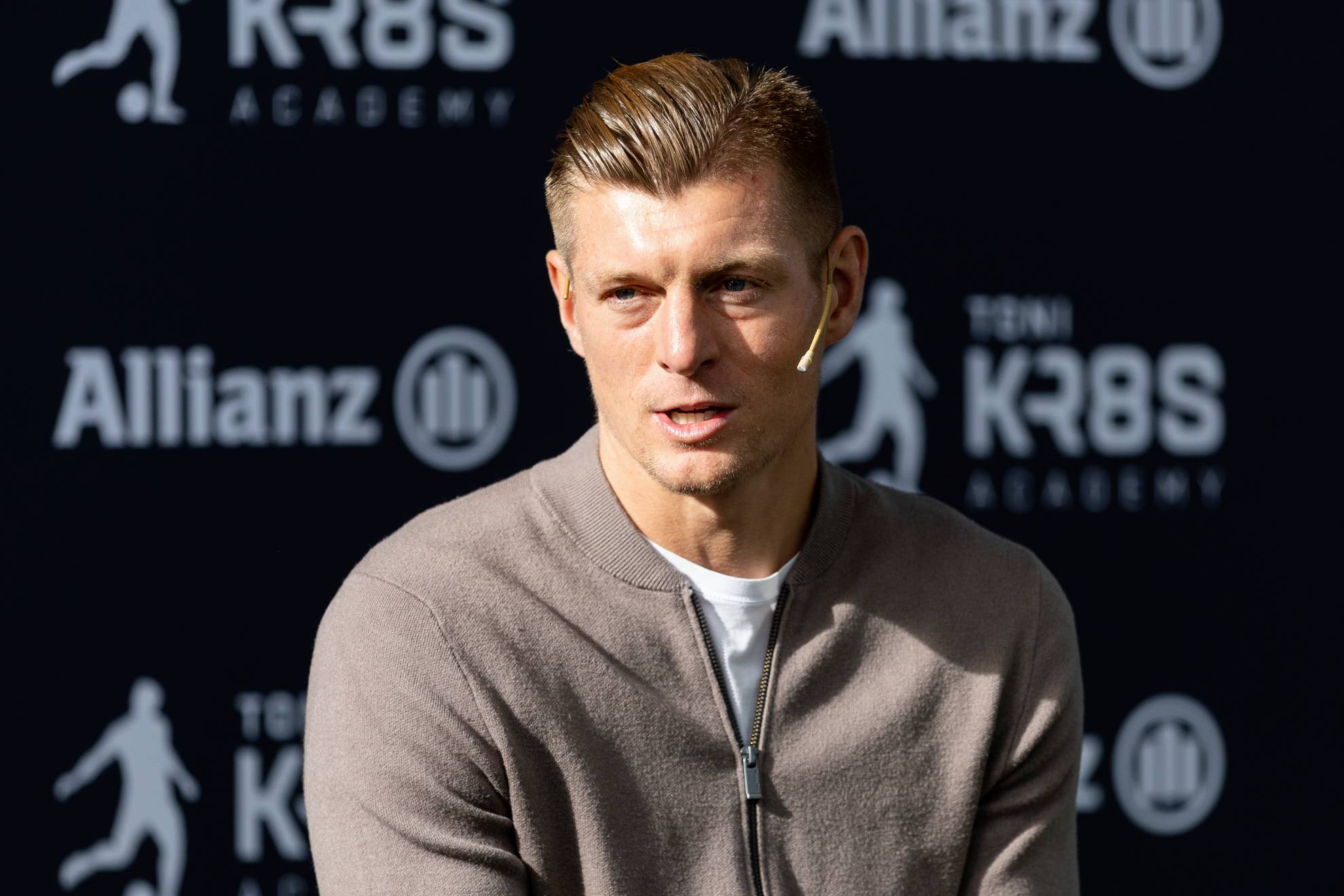 Kroos en una presentación.