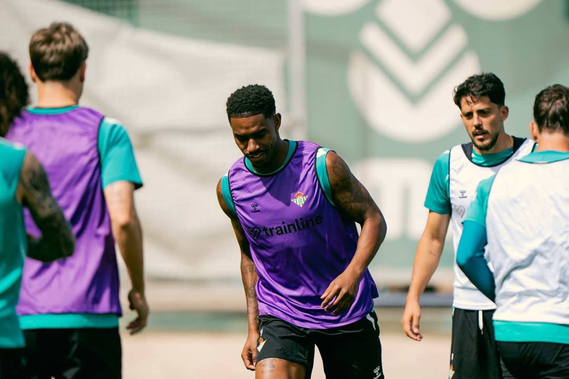 Junior, en un entrenamiento
