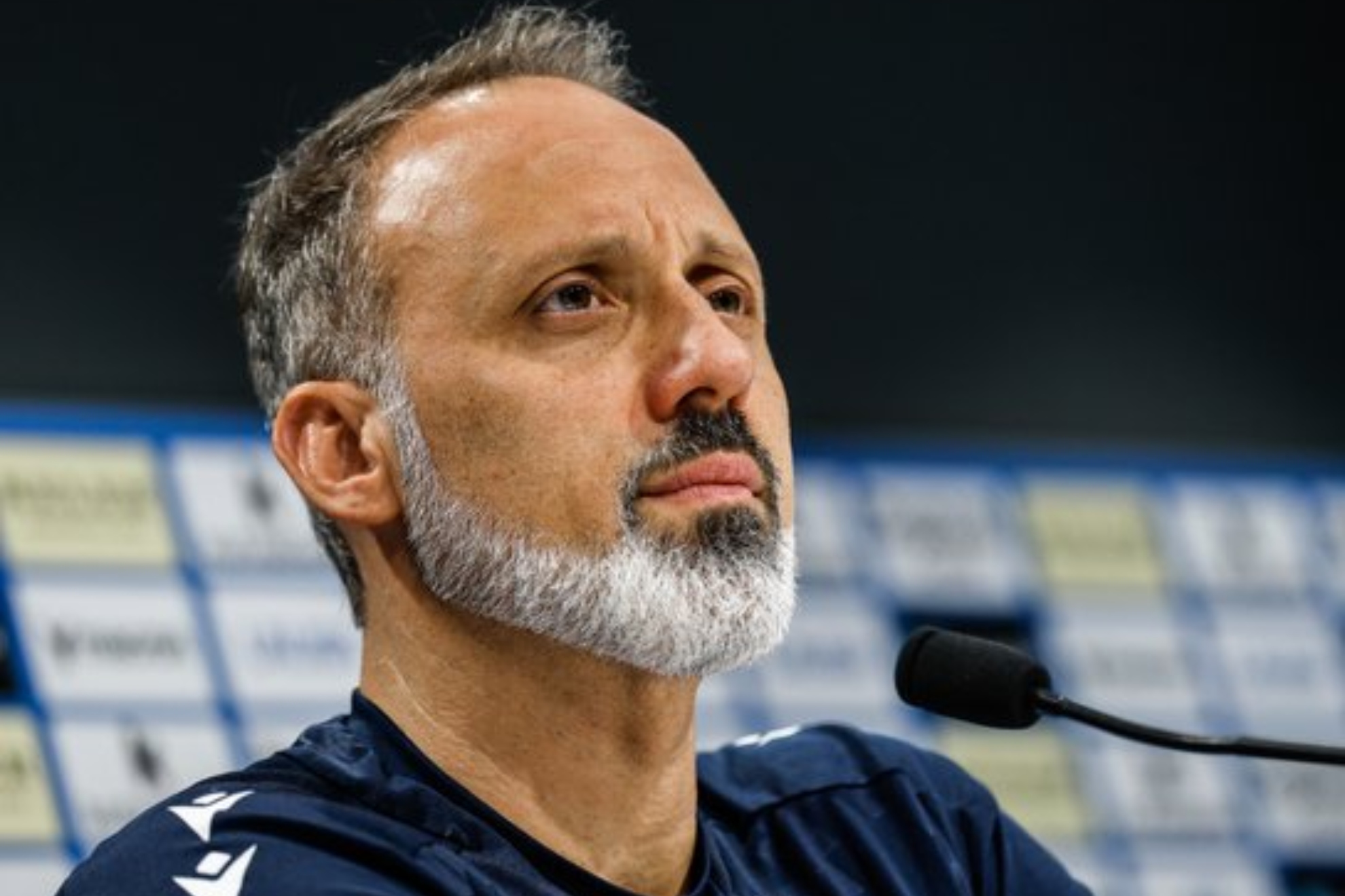 Pellegrino Matarazzo, durante la rueda de prensa que ha ofrecido.