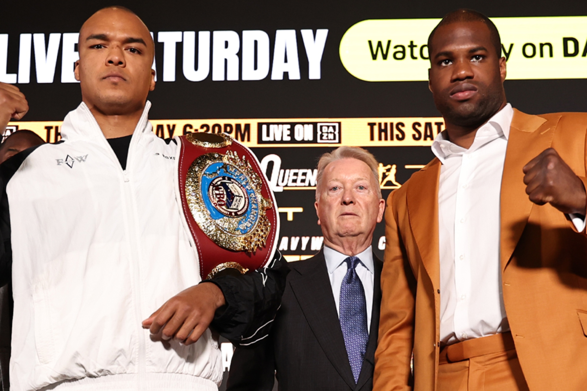 Fabio Wardley y Daniel Dubois.