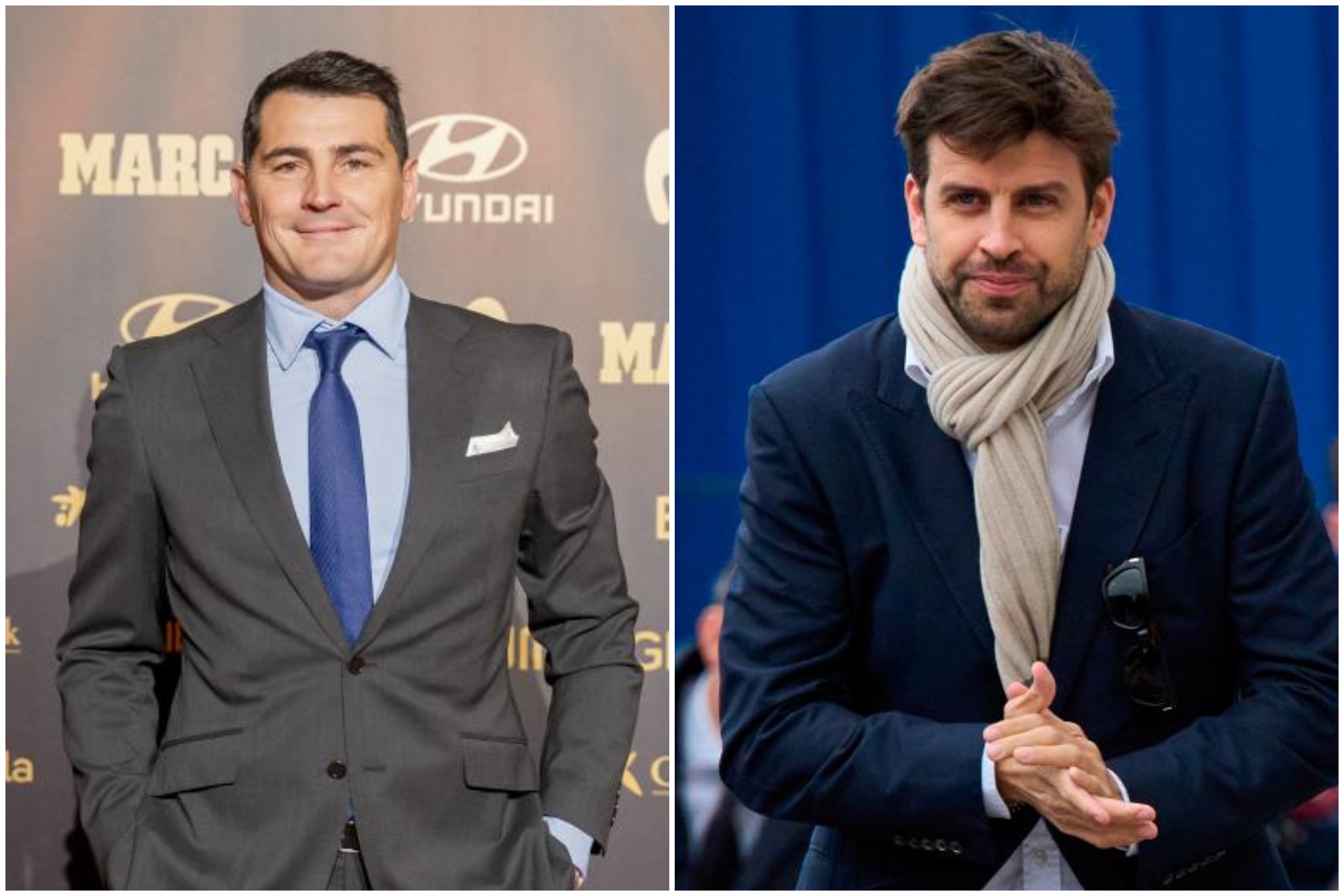 Iker Casillas y Gerard Piqué