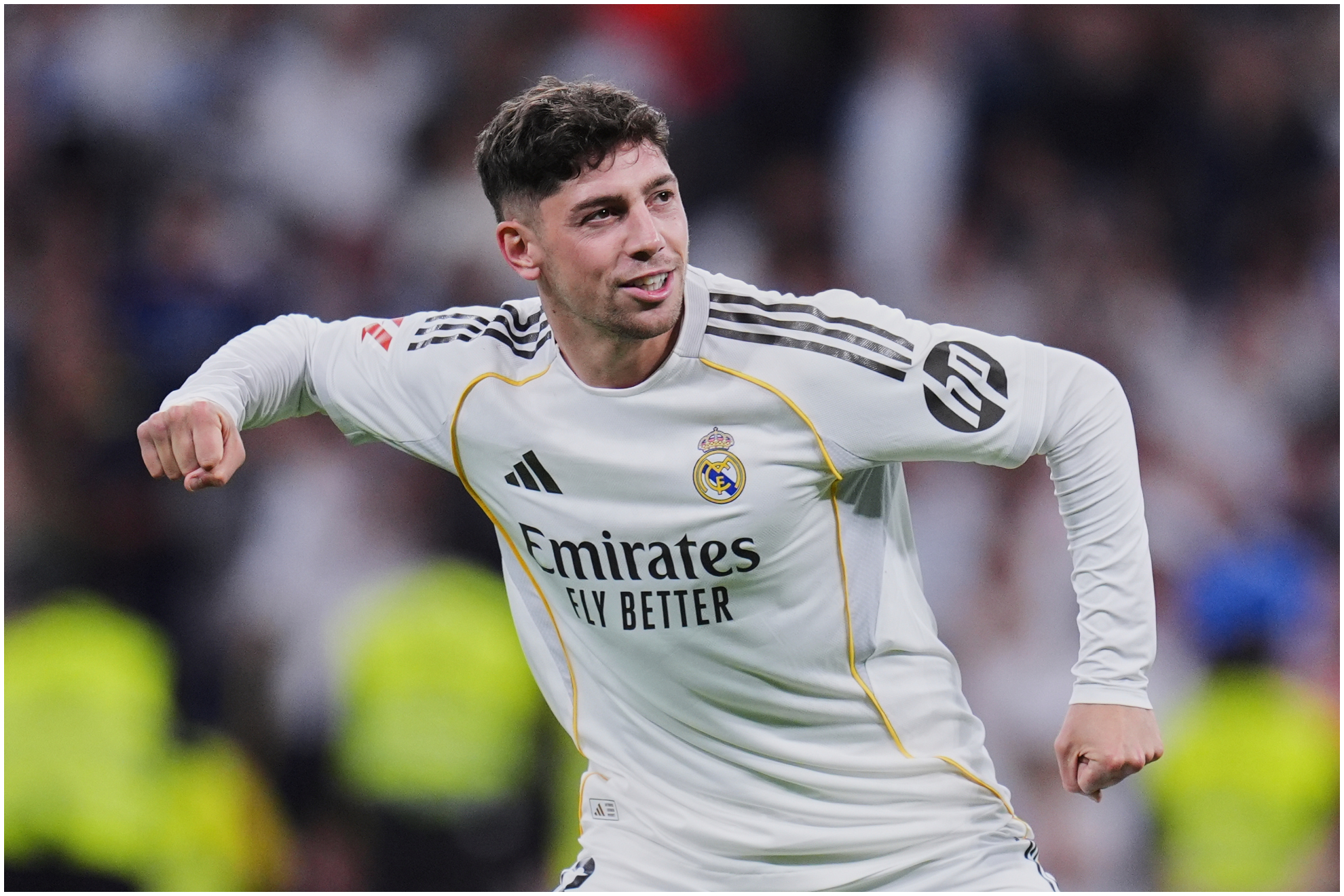 Valverde, con el Real Madrid.