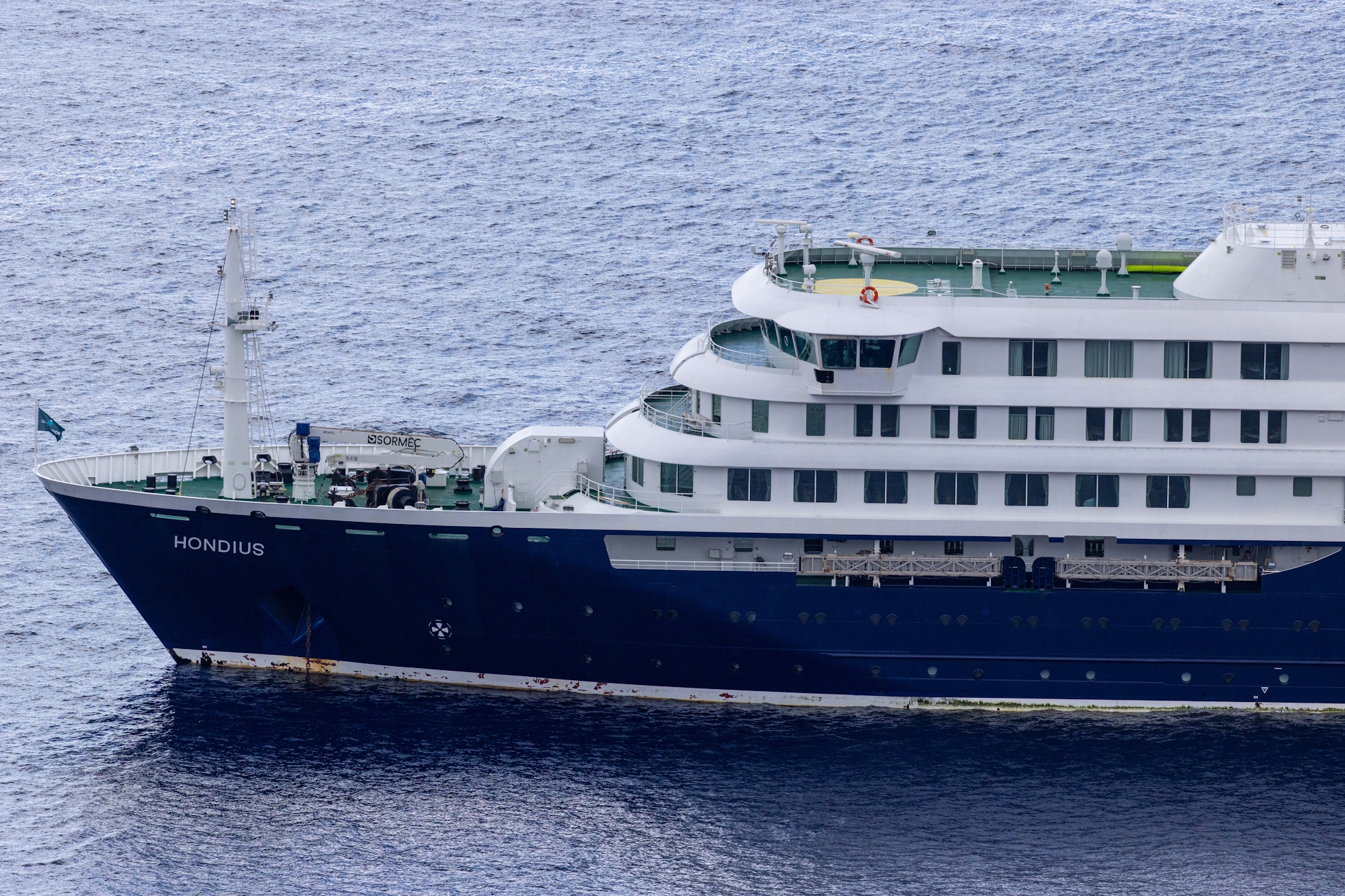 El barco MV Hondius.