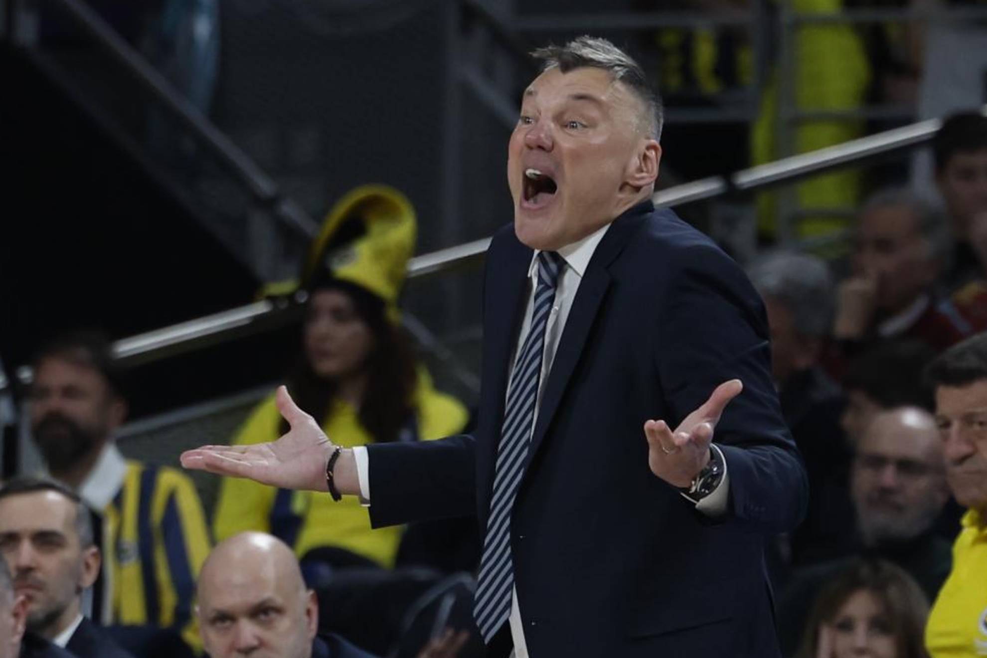Sarunas Jasikevicius, durante un partido con el Fenerbahçe.