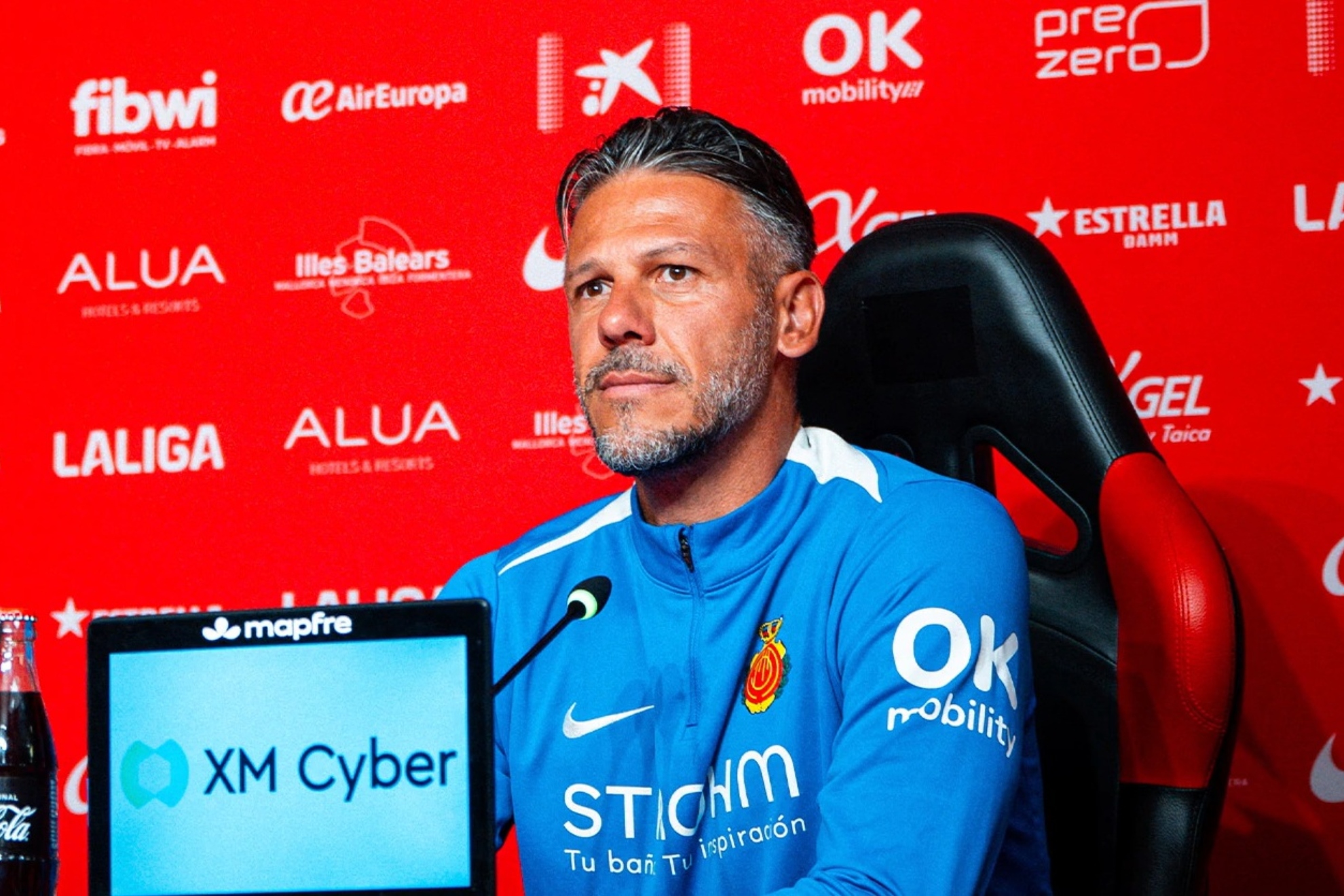 Demichelis, en sala de prensa.