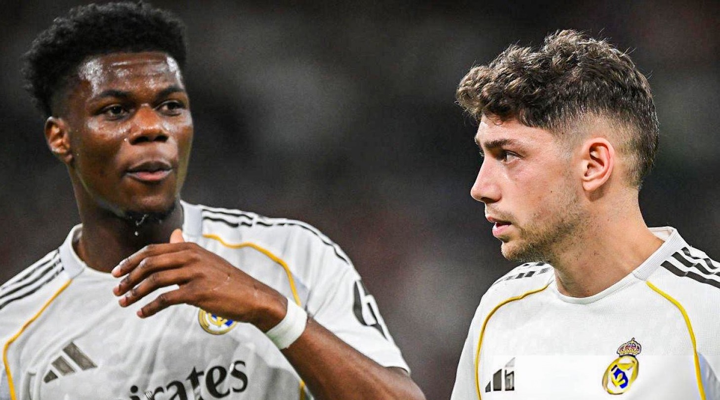 Fede Valverde y Aurelien Tchoaumeni