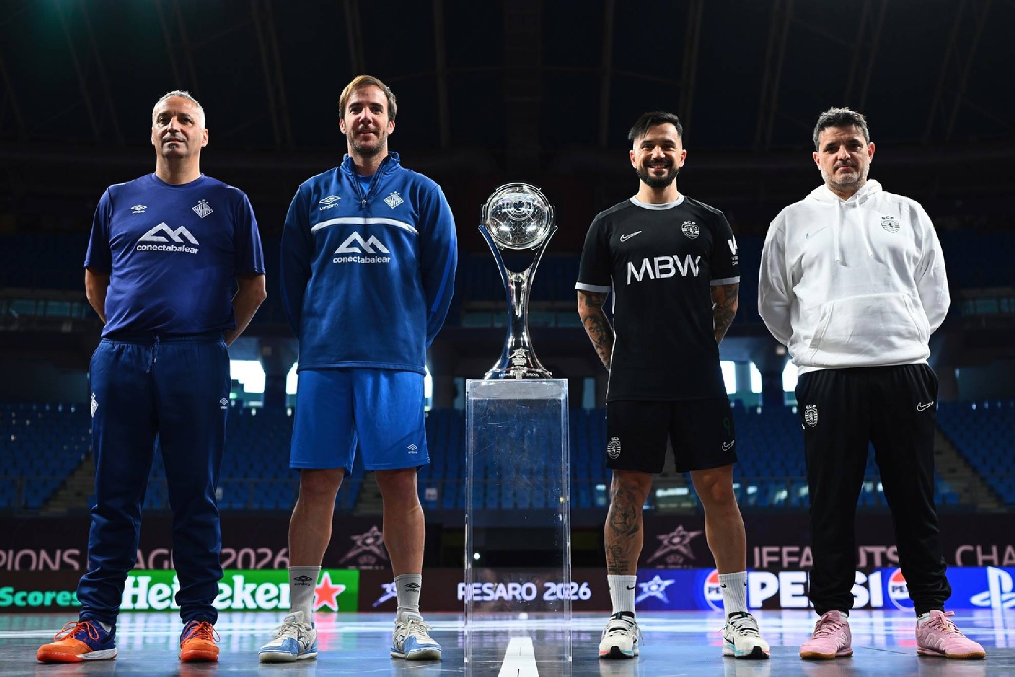 Antonio Vadillo, Carlos Barrón, Joao Matos y Nuno Dias