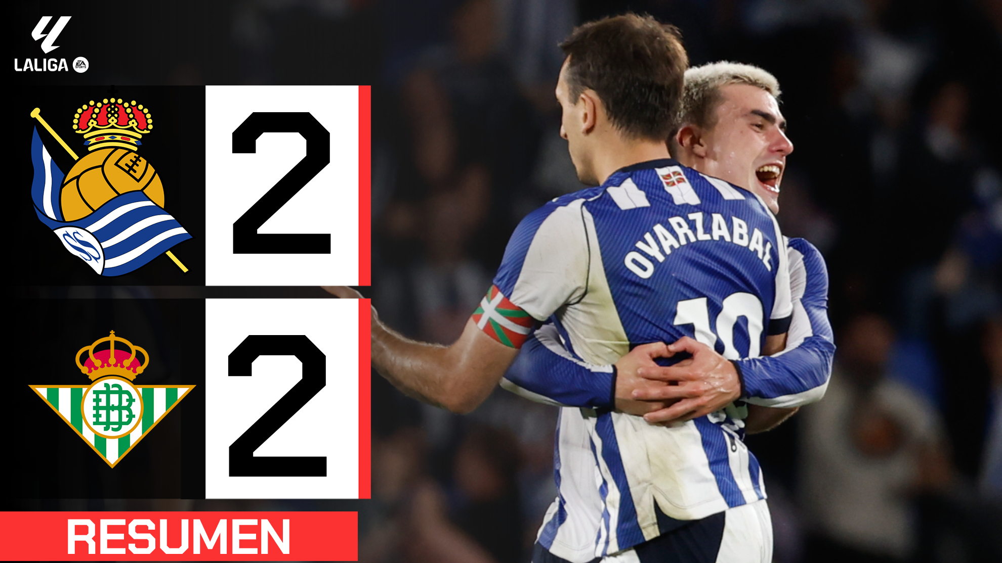 Real Sociedad 2-2 Betis  Resumen LaLiga