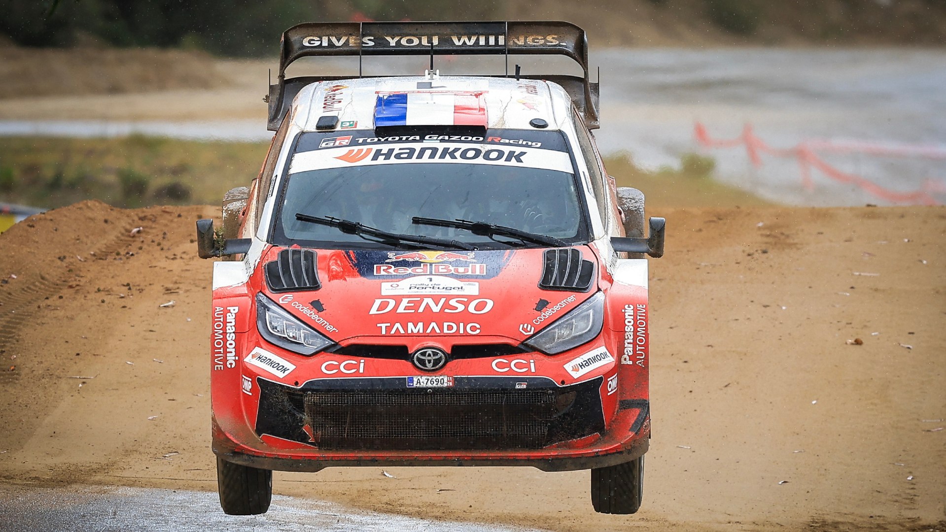 Ogier, en un salto.