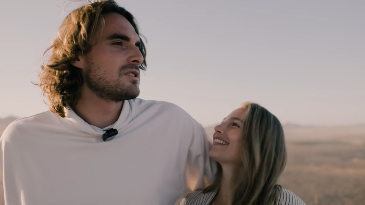 Tsitsipas and his new partner, Kristen Thomas