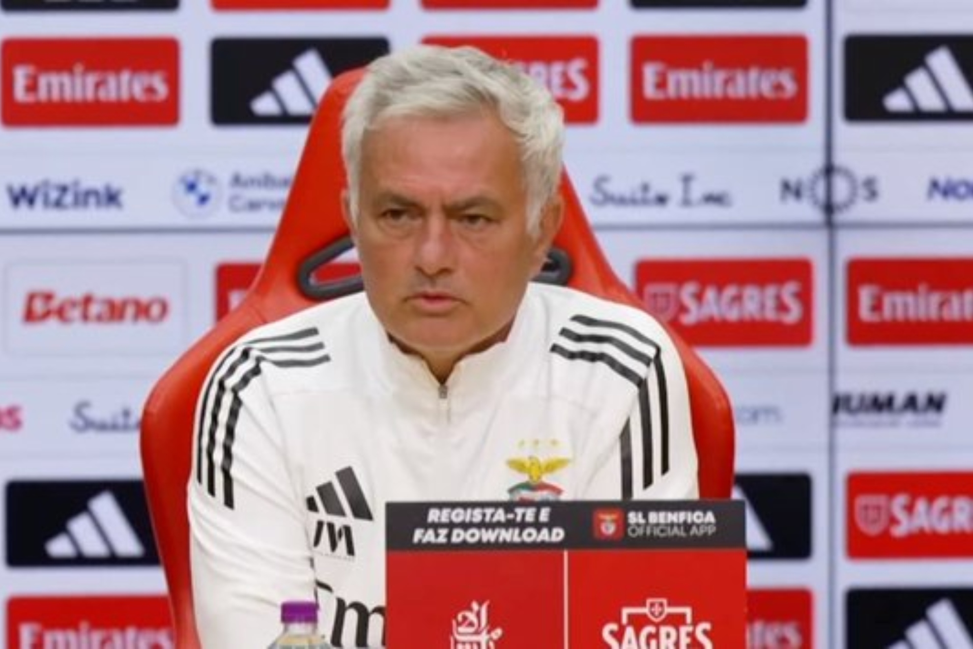 Mourinho, hoy en sala de prensa.