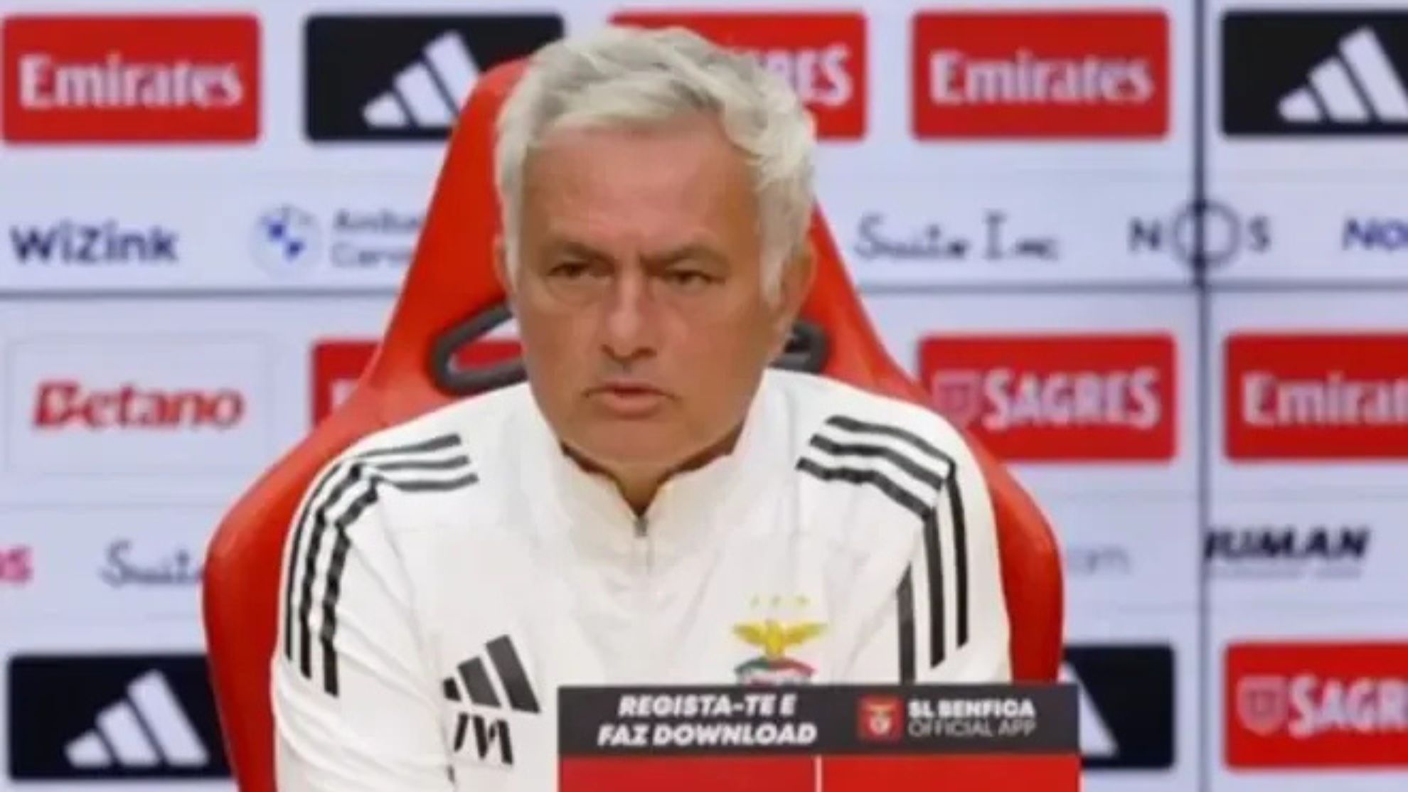 Mourinho, hoy en sala de prensa.