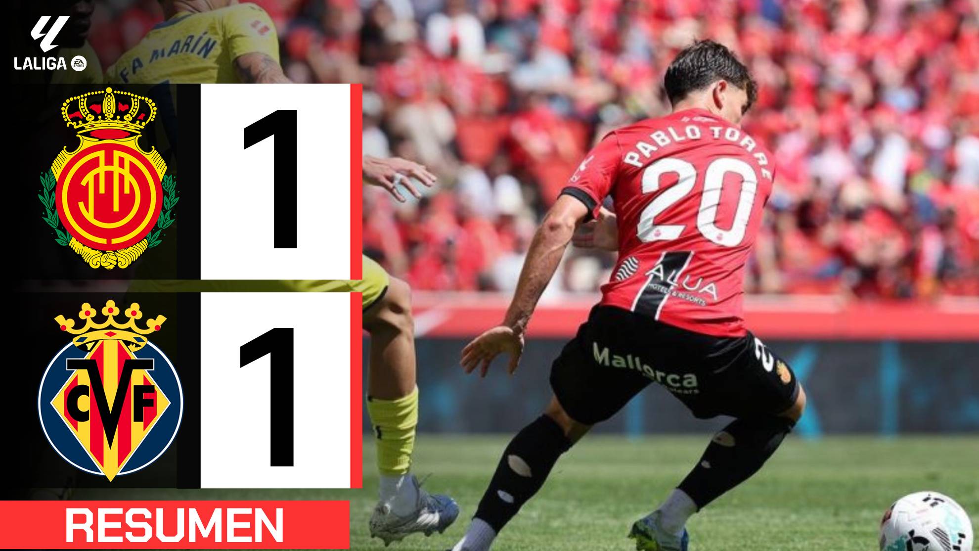 Mallorca 1-1 Villareal  Resumen LaLiga