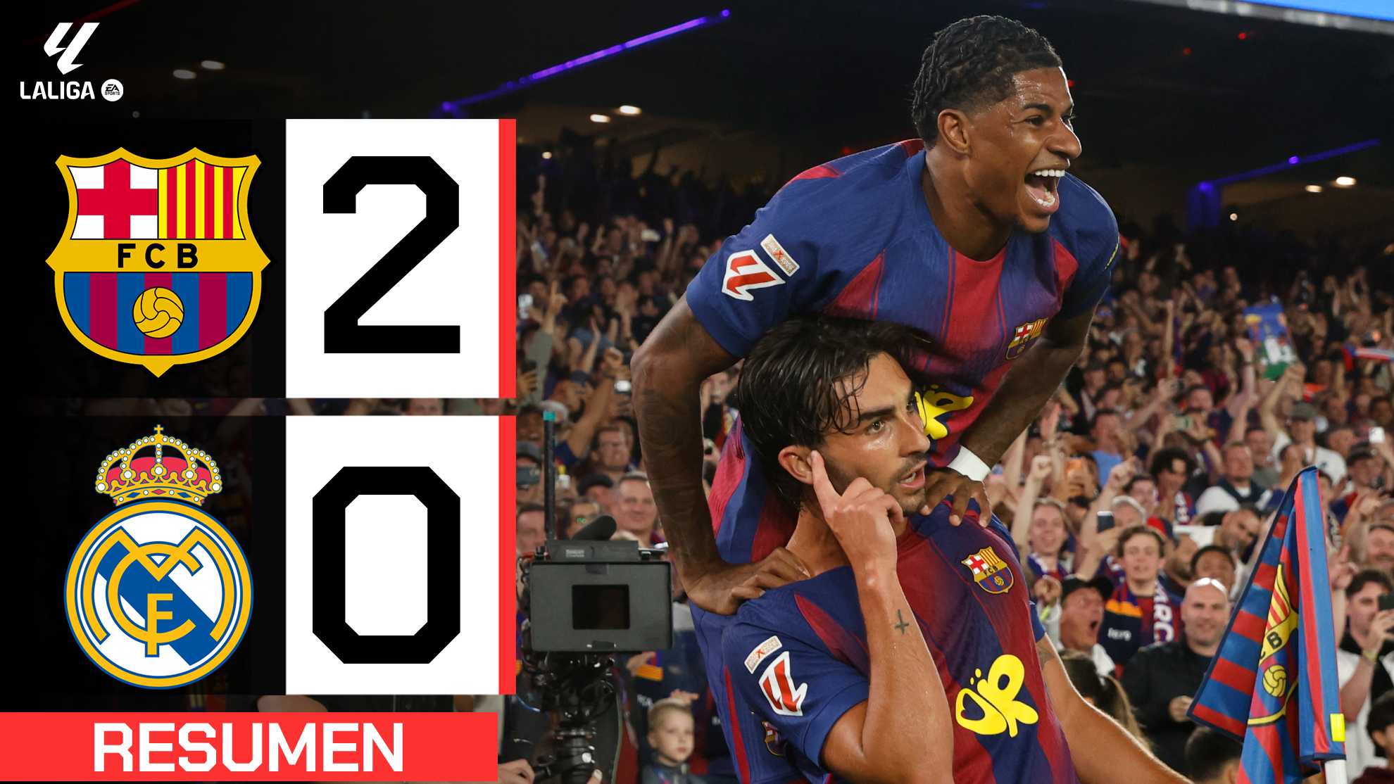 Barcelona 2-0 Real Madrid.