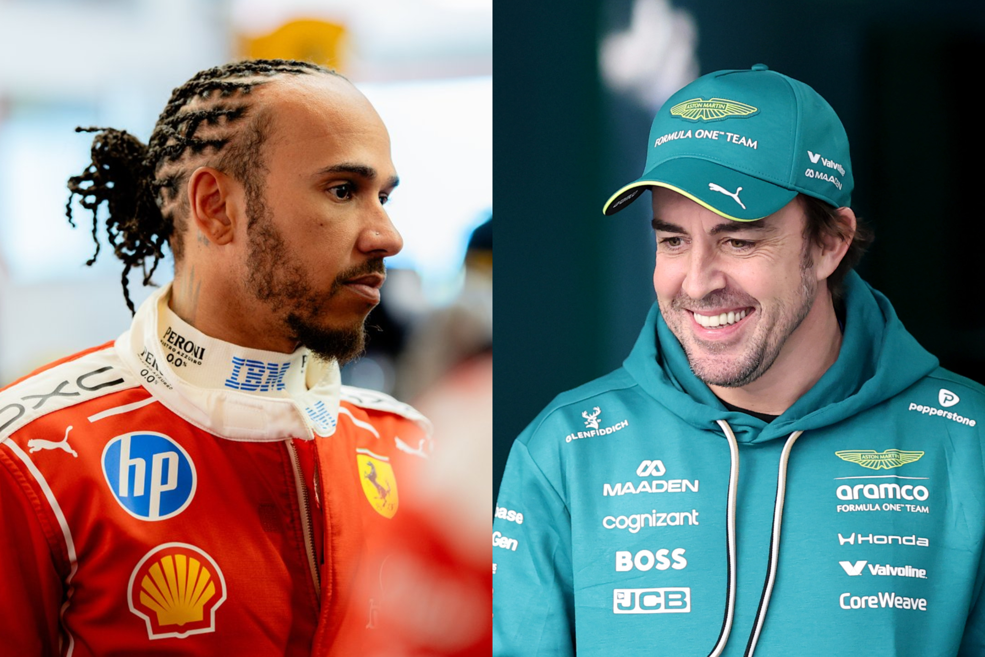 Lewis Hamilton y Fernando Alonso.