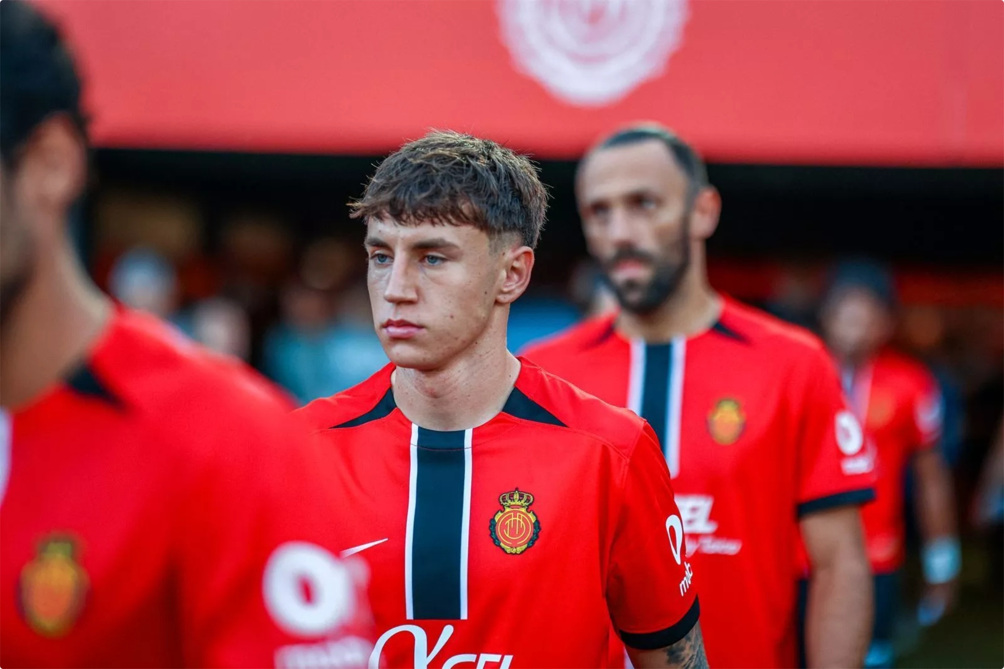 Marc Domènech, con la elástica del Mallorca