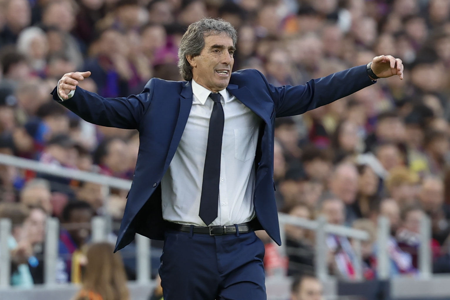 Guillermo Almada, durante el partido contra el Barça