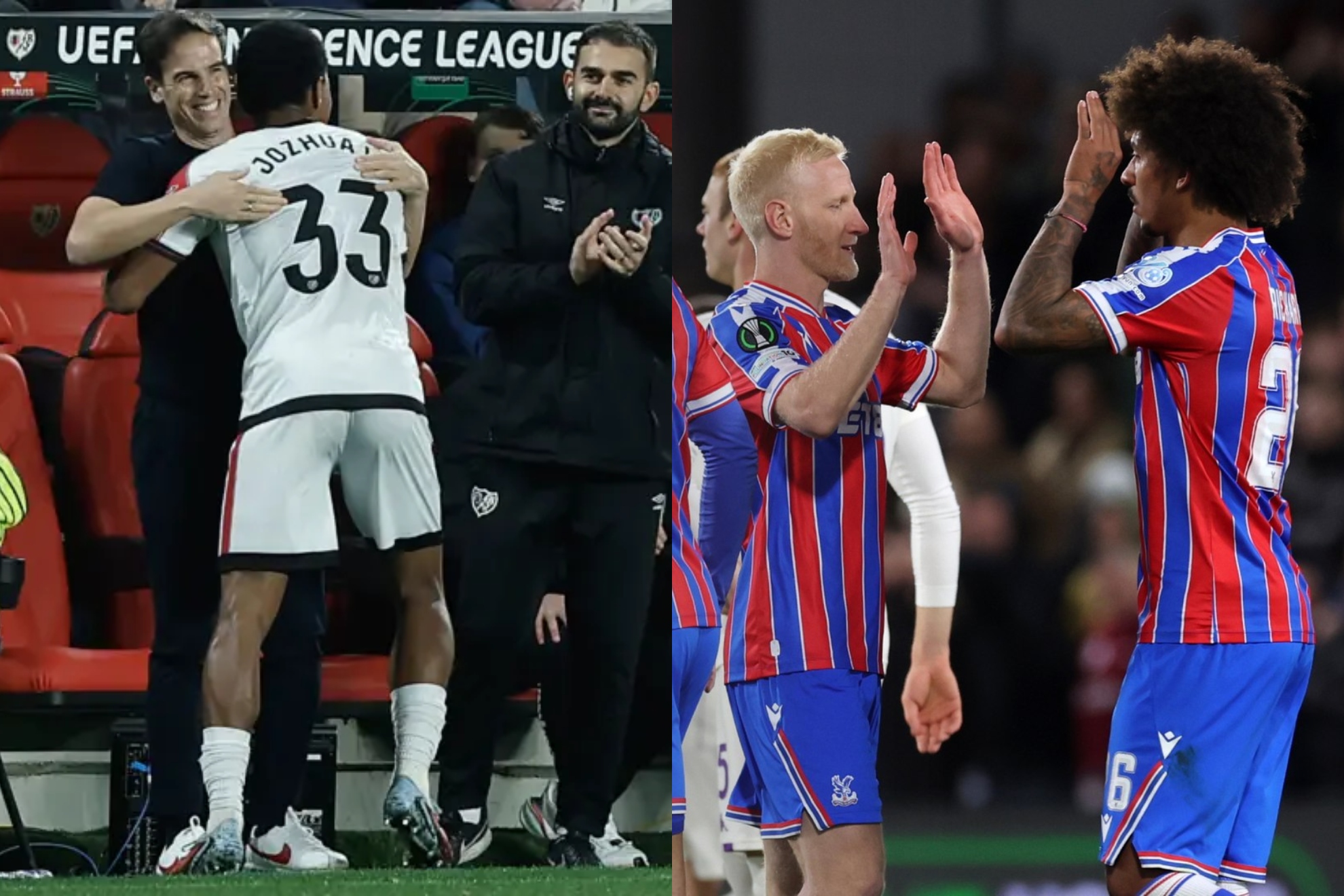 Rayo Vallecano y Crystal Palace.