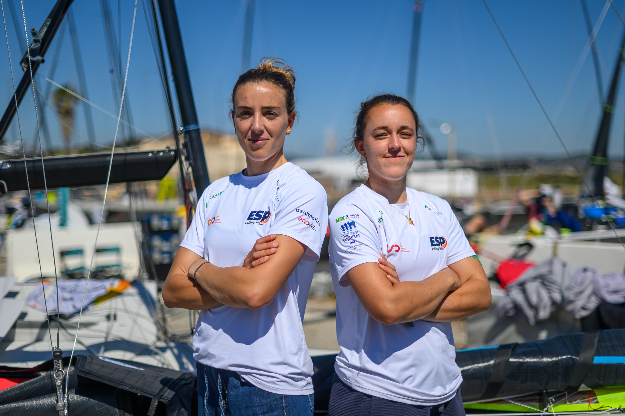 Patricia Suárez y Melania Henke, en Hyères.