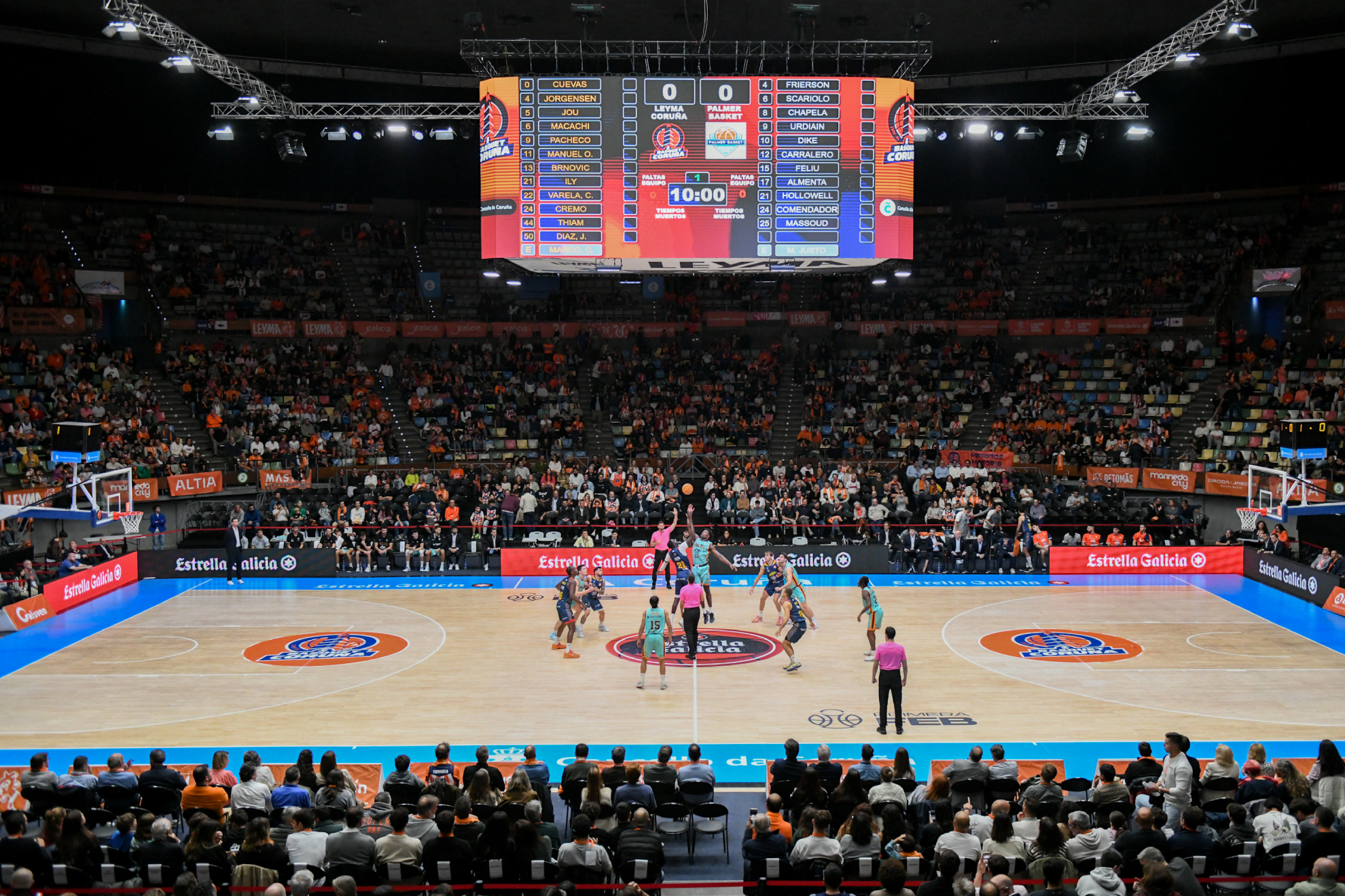 Imagen del Coliseum de A Coruña en un partido de la temporada