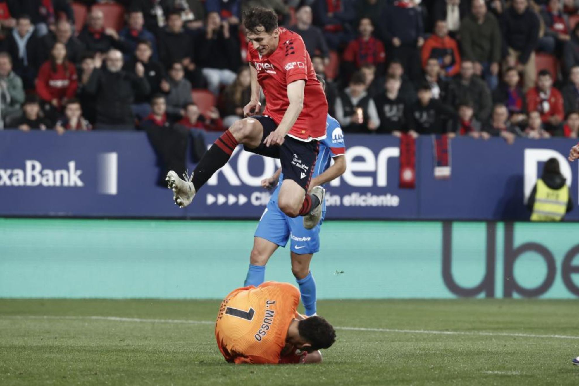 Musso, ante Osasuna.