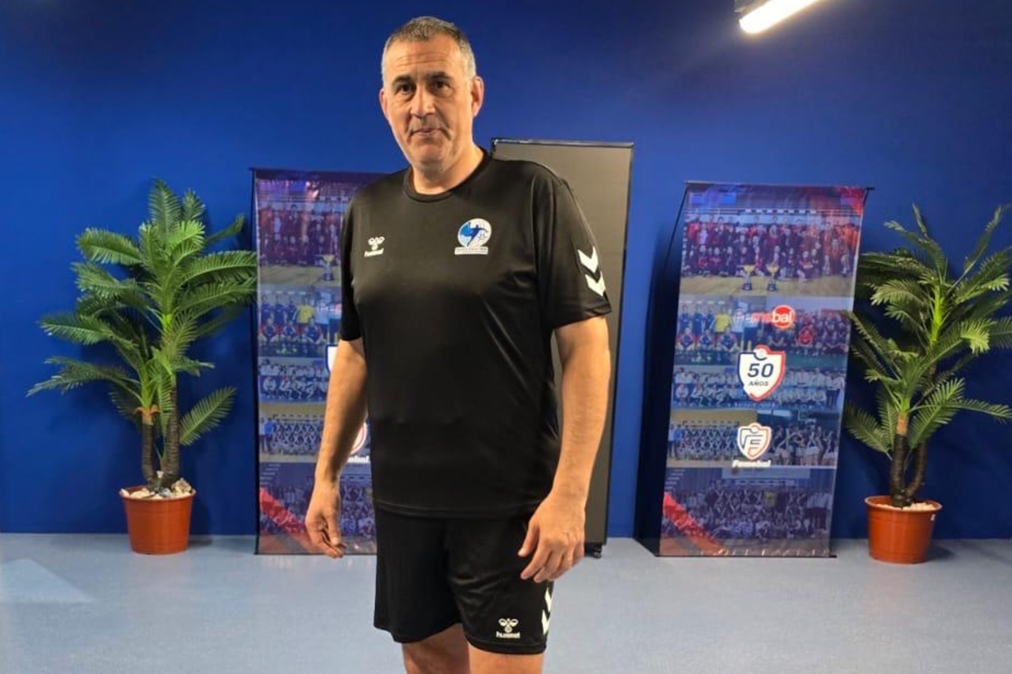 El técnico español David Pisonero, seleccionador de Israel.