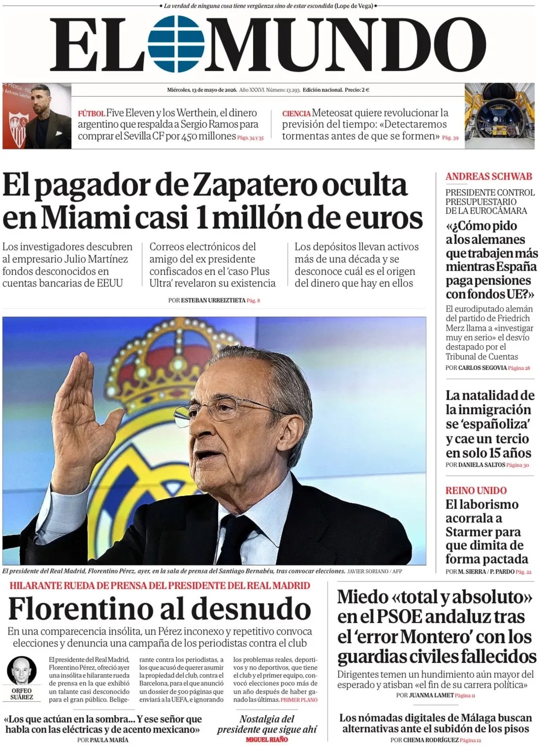 Las portadas del día