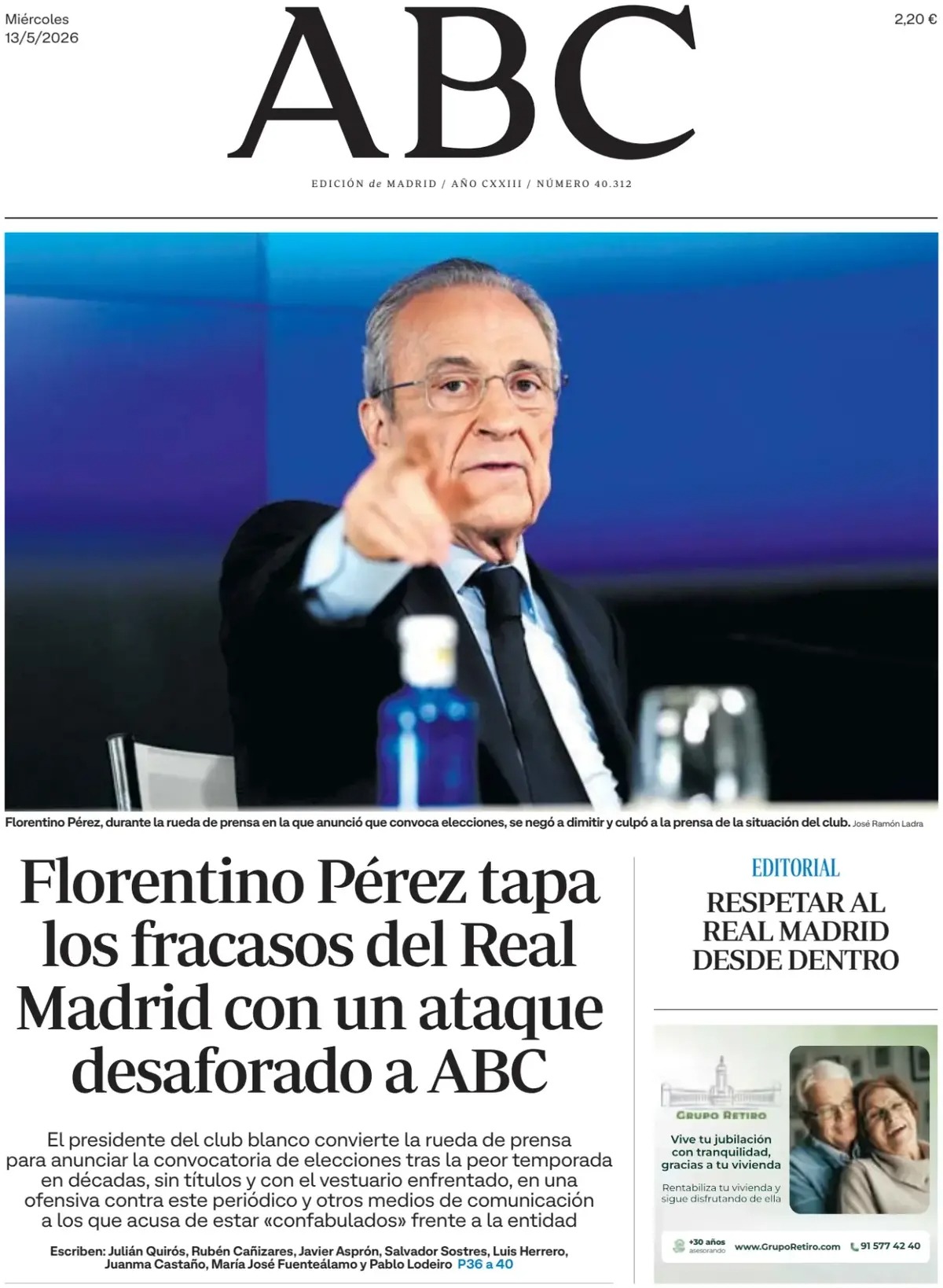Las portadas del día