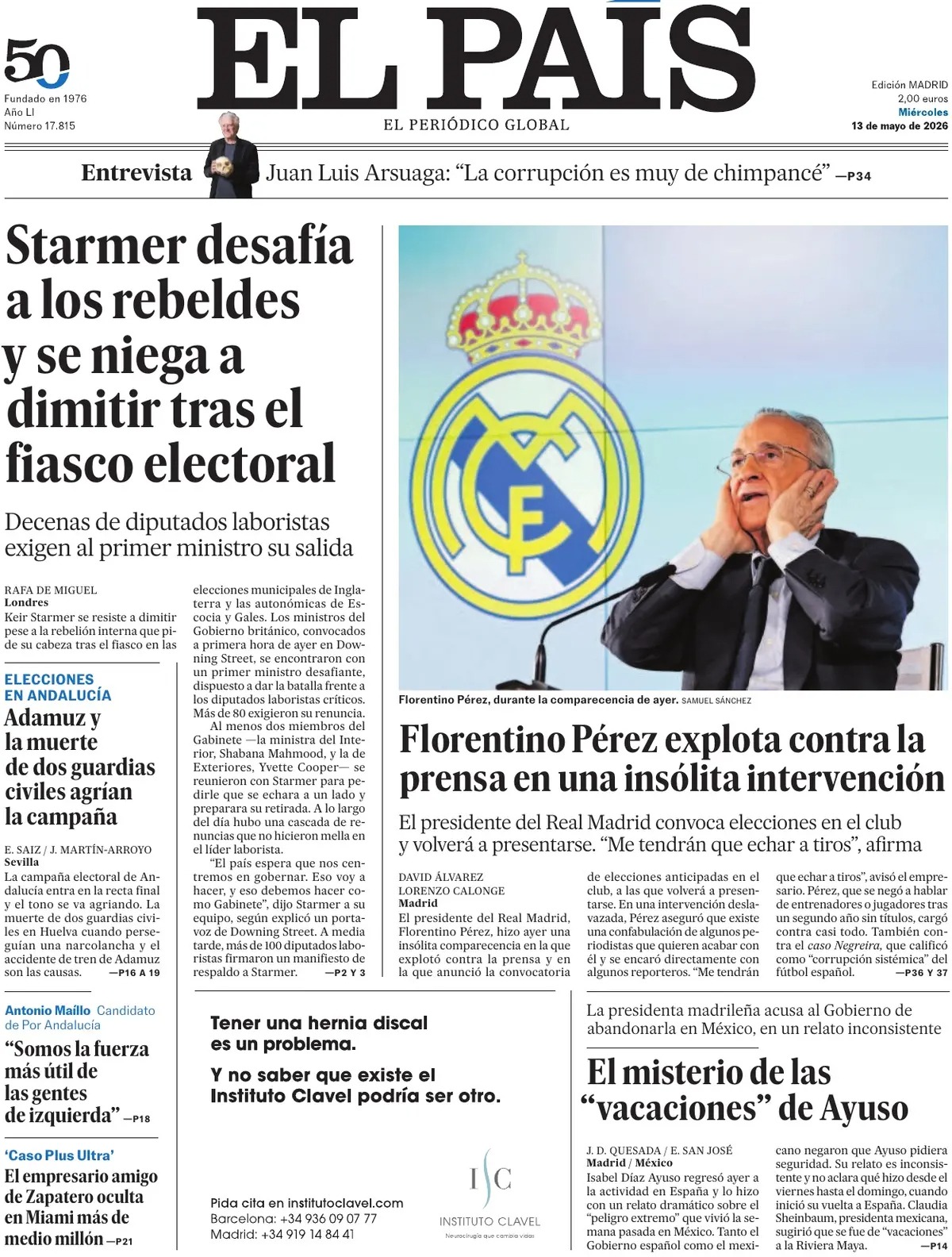 Las portadas del día