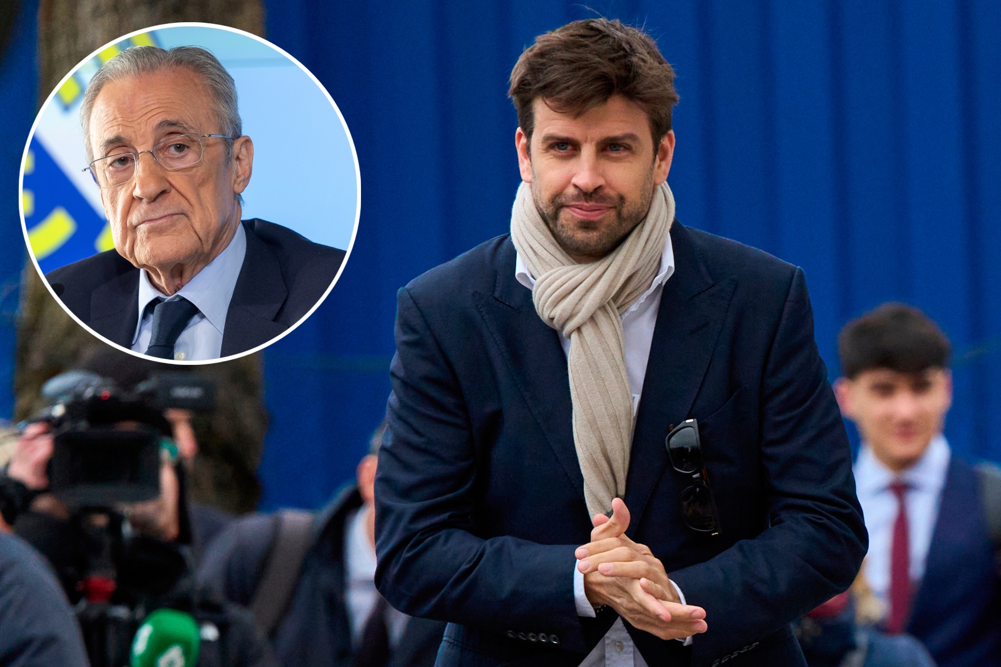 Florentino Pérez y Gerard Piqué.