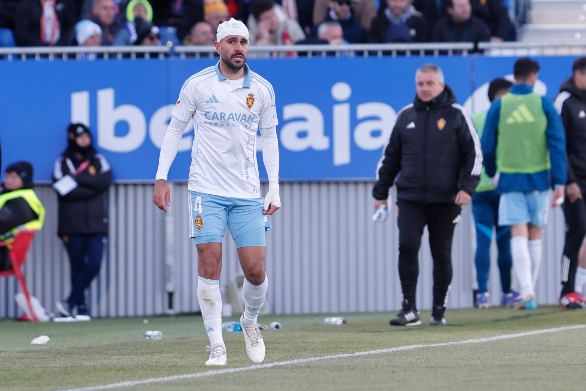 Insua, en un partido de esta temporada.