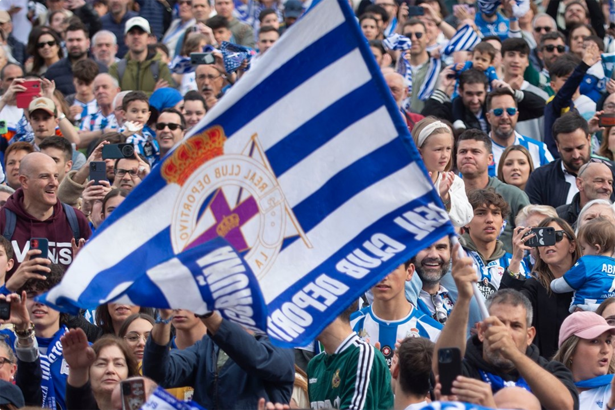 La afición del Dépor.