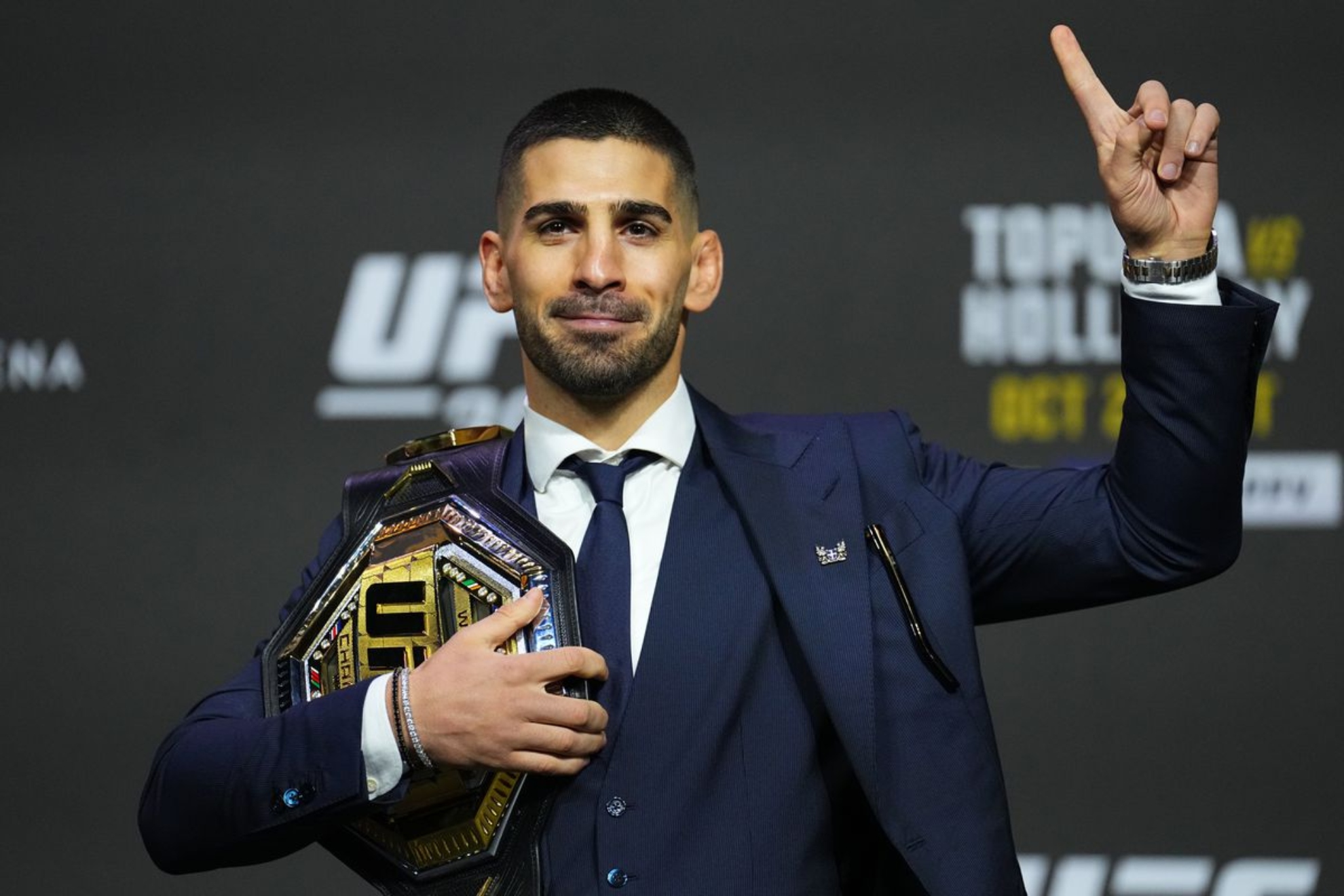 Ilia Topuria, en la previa de UFC 308.