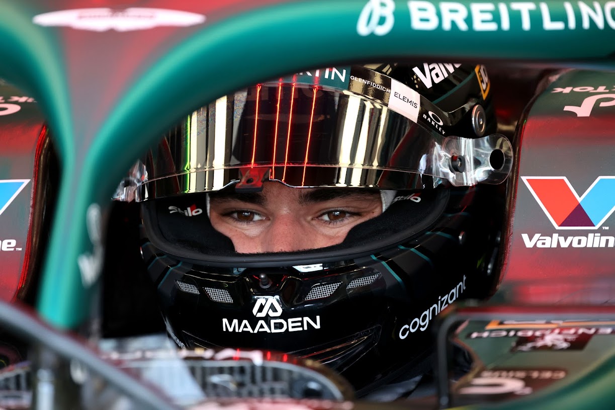 Stroll, en el AMR26, durante el GP de Miami.