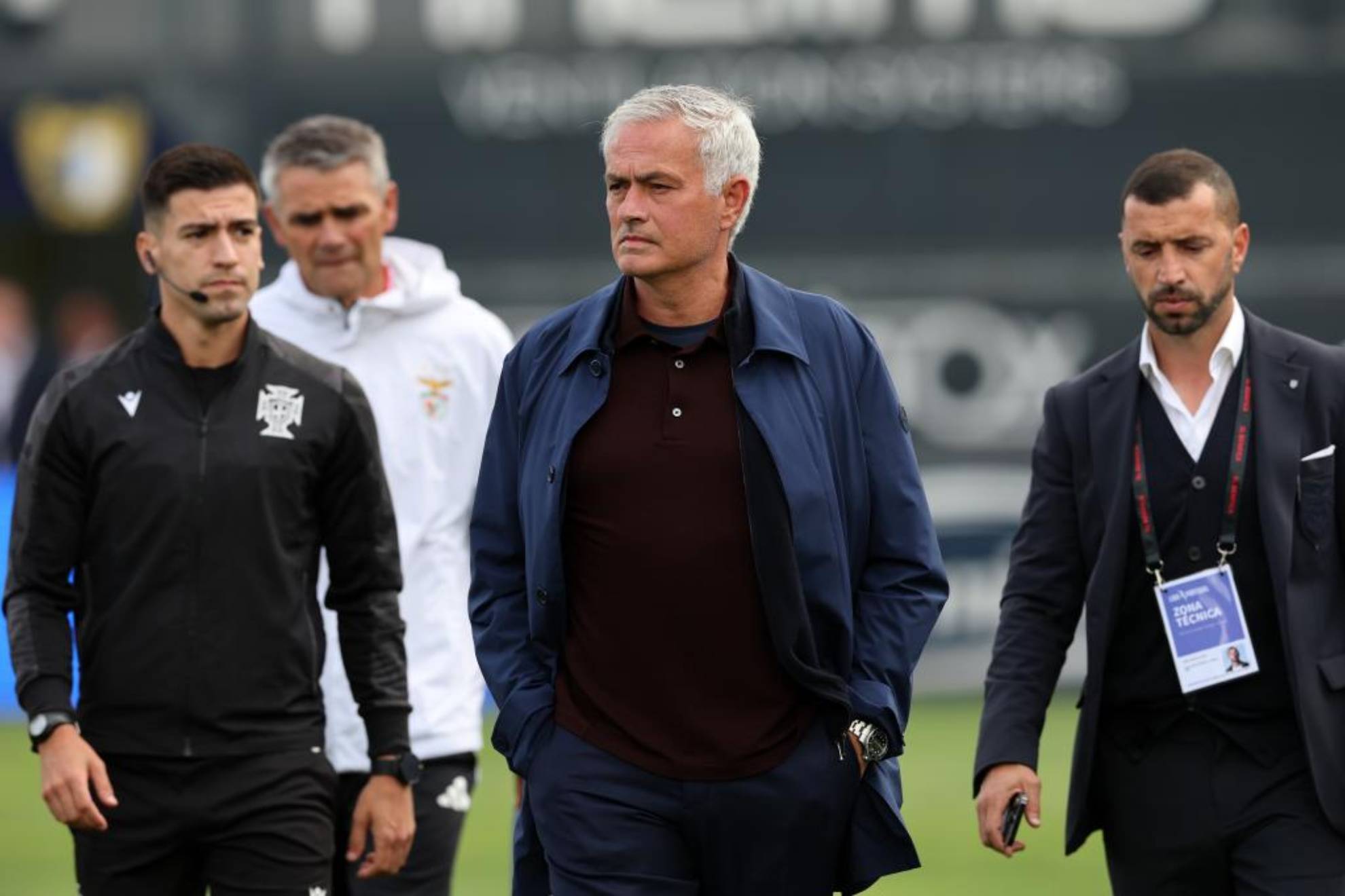 Mourinho, en un partido del Benfica.