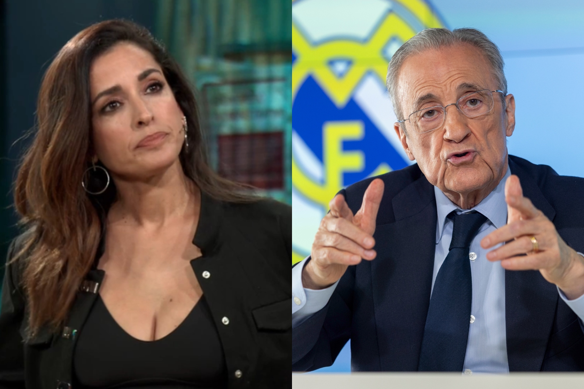 Inma Cuesta y Florentino Pérez.