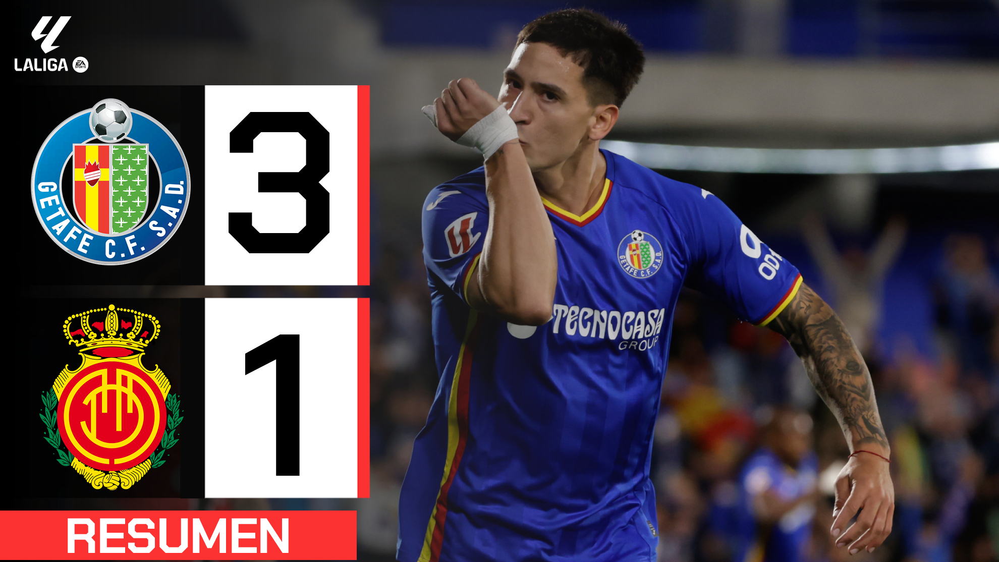 Getafe 3-1 Mallorca  Resumen LaLiga